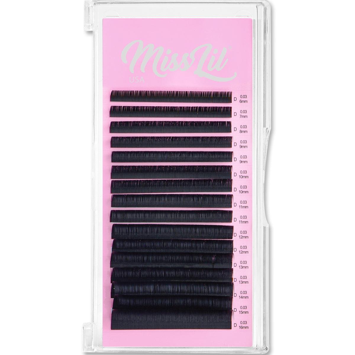 0.03 Mix D Curl Lash Extensions - Miss Lil USA