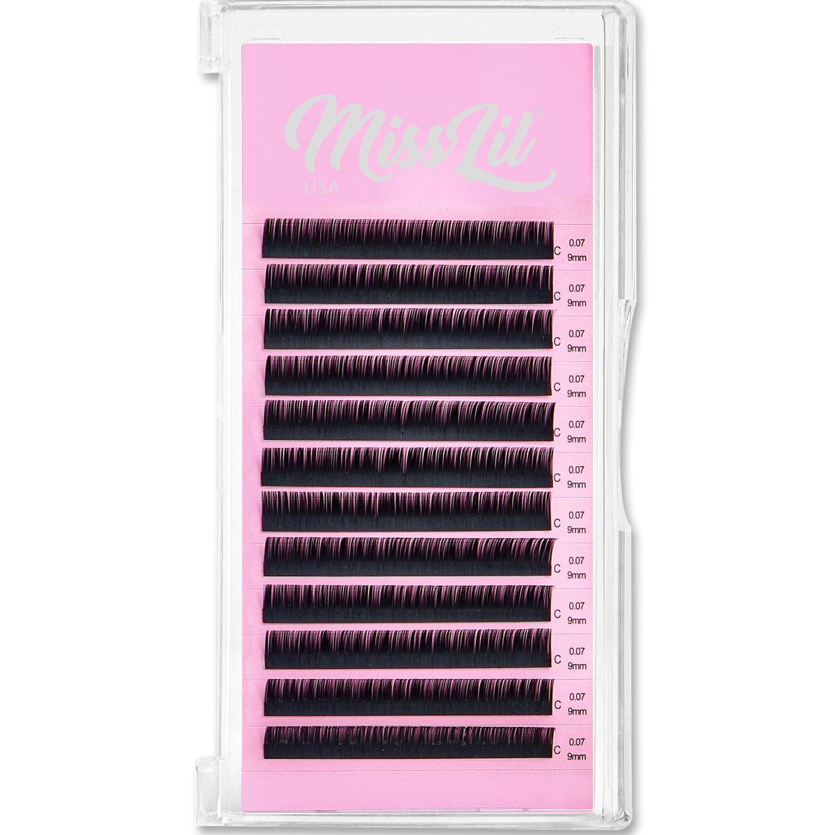 0.07 9mm C Curl Eyelash Extensions - Miss Lil USA