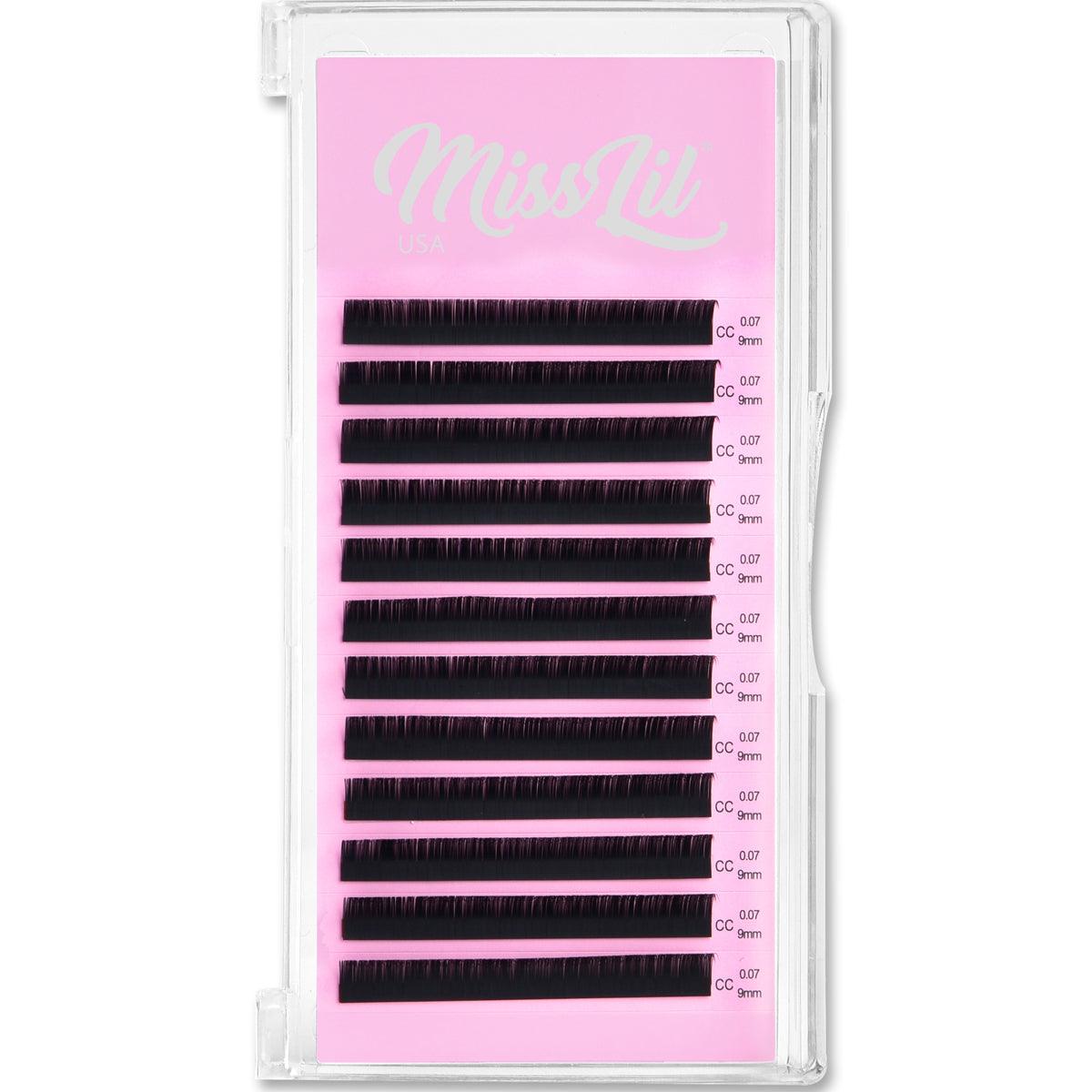 0.07 9mm CC Curl Eyelash Extensions - Miss Lil USA