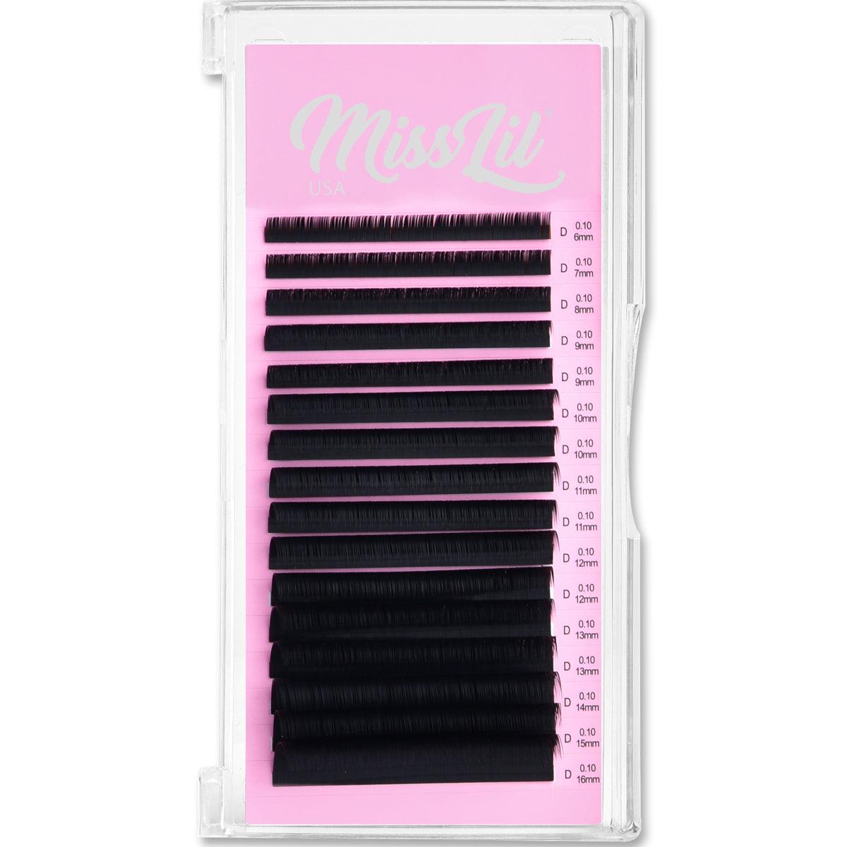 0.1 Mix D Curl Lash Extensions - Miss Lil USA