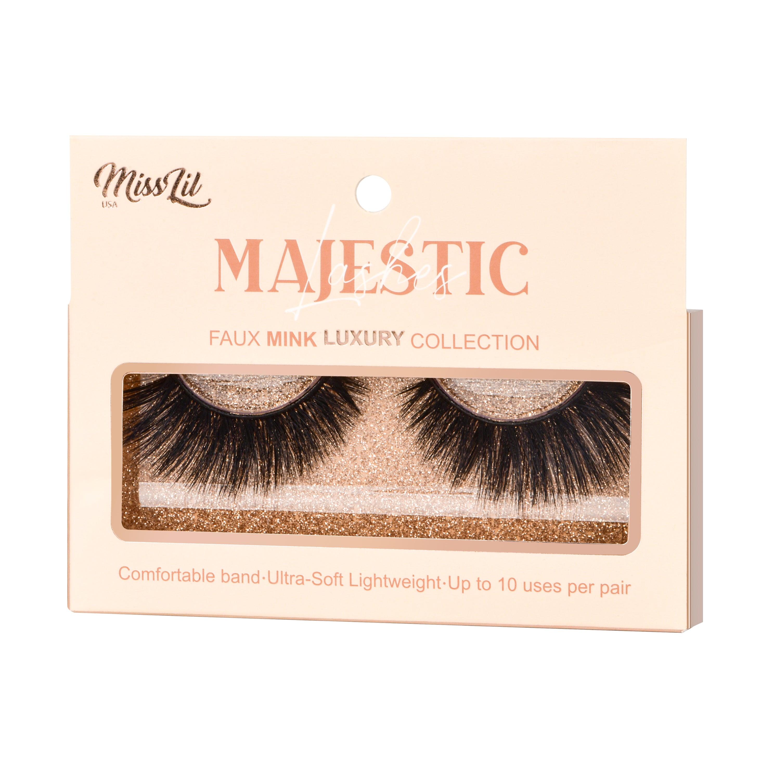 1-PAIR LASHES-MAJESTIC COLLECTION #14 (PACK OF 3) - Miss Lil USA