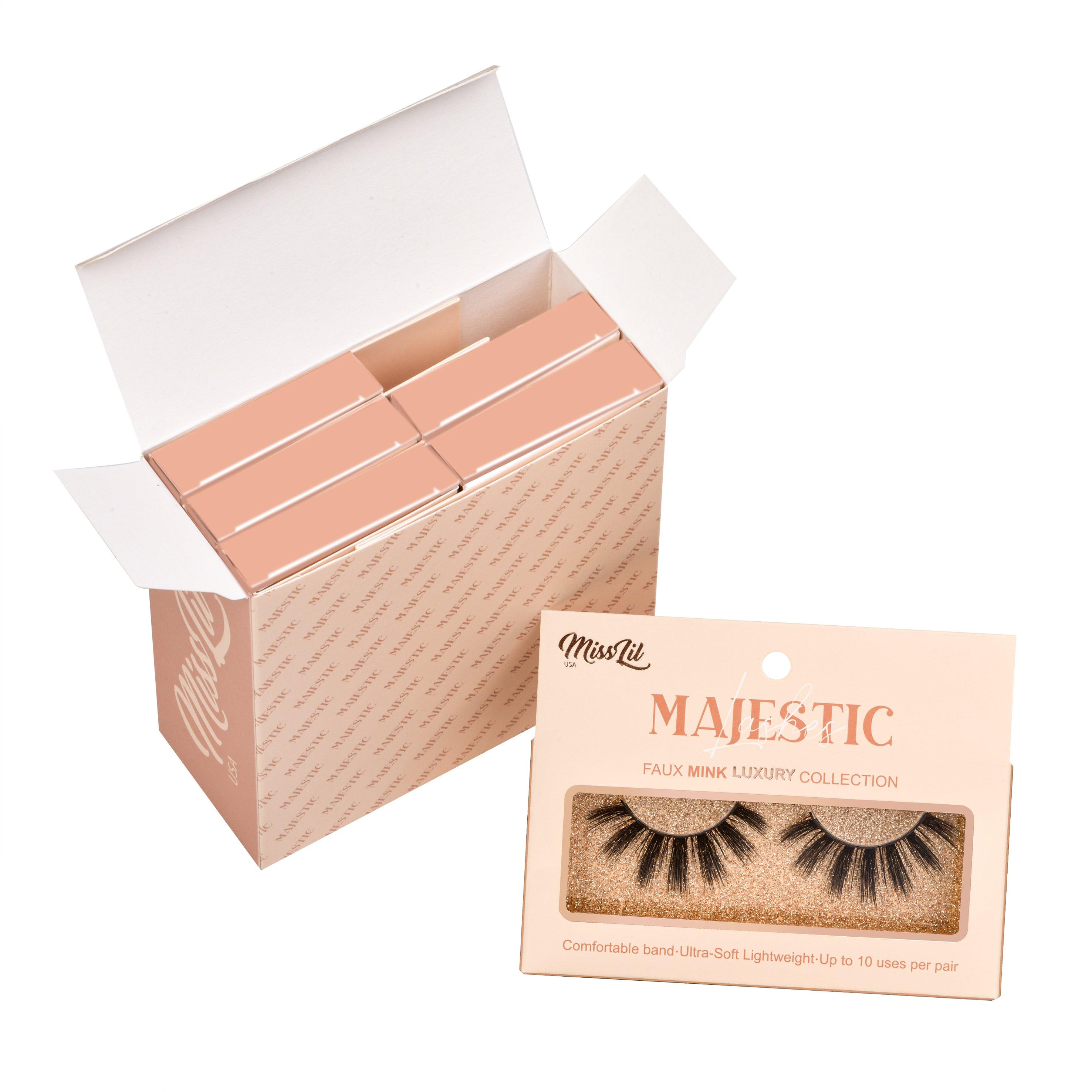 1-PAIR LASHES-MAJESTIC COLLECTION #17 ((PACK OF 3) - Miss Lil USA