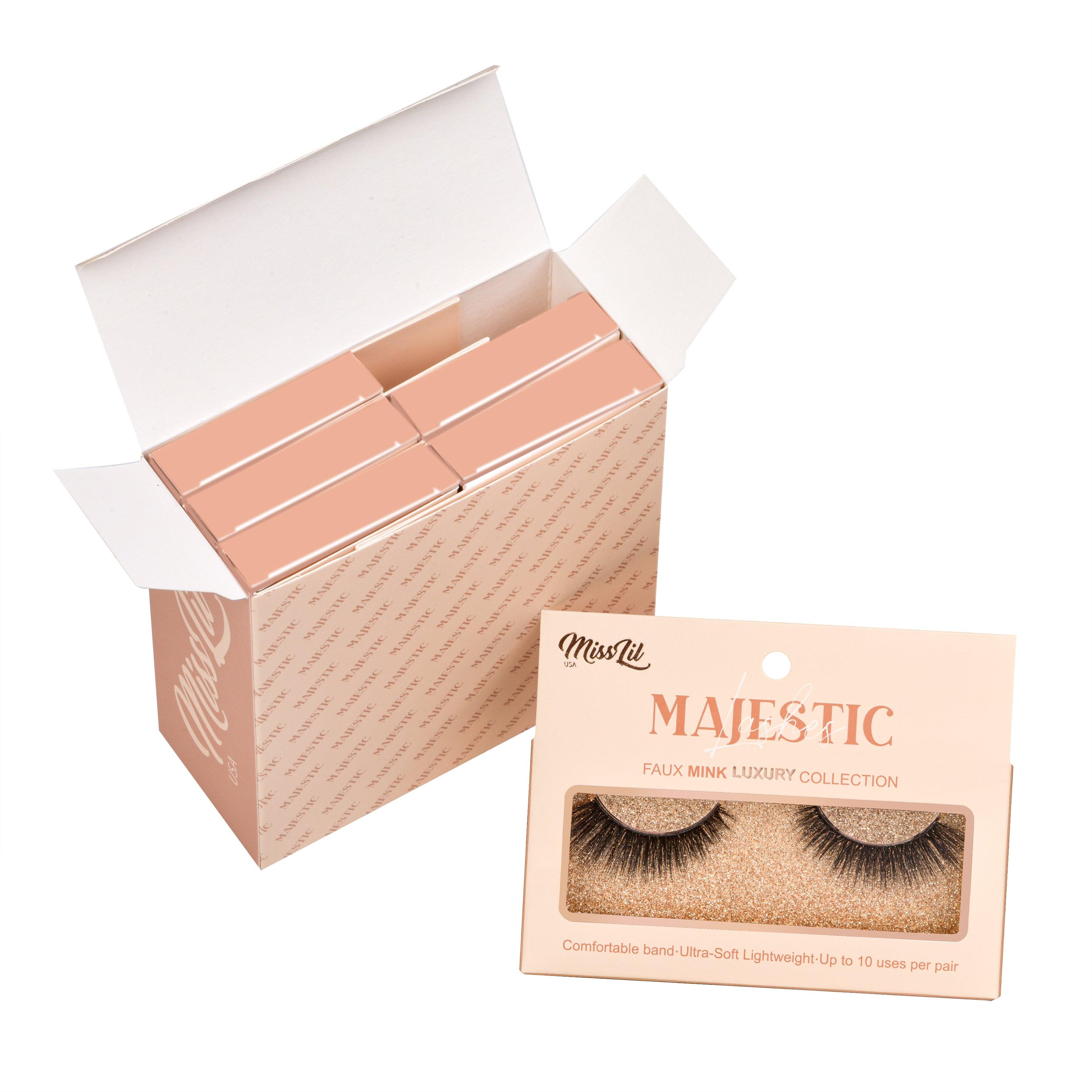 1-PAIR LASHES-MAJESTIC COLLECTION #22 (PACK OF 3) - Miss Lil USA