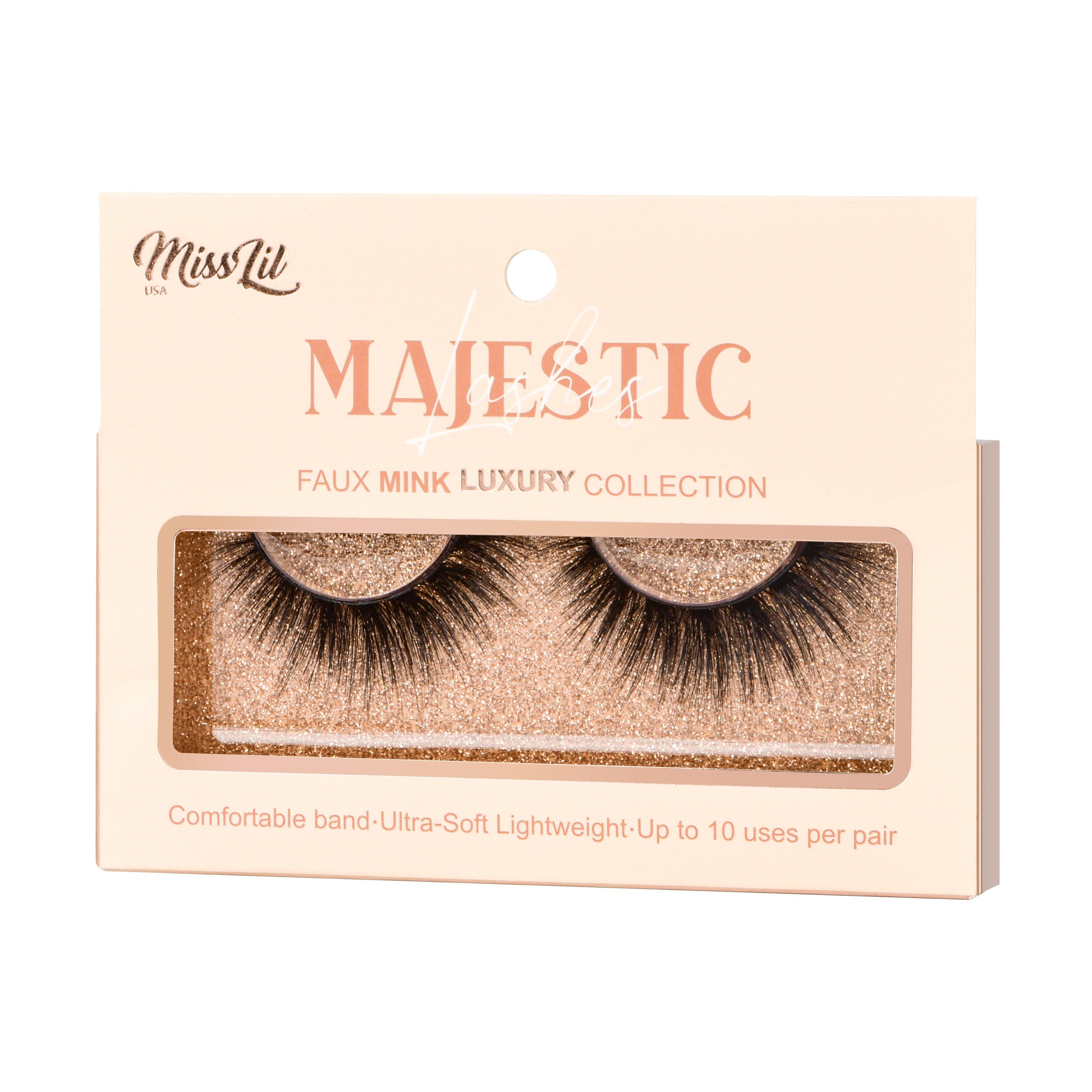 1-PAIR LASHES-MAJESTIC COLLECTION #24 (PACK OF 3) - Miss Lil USA