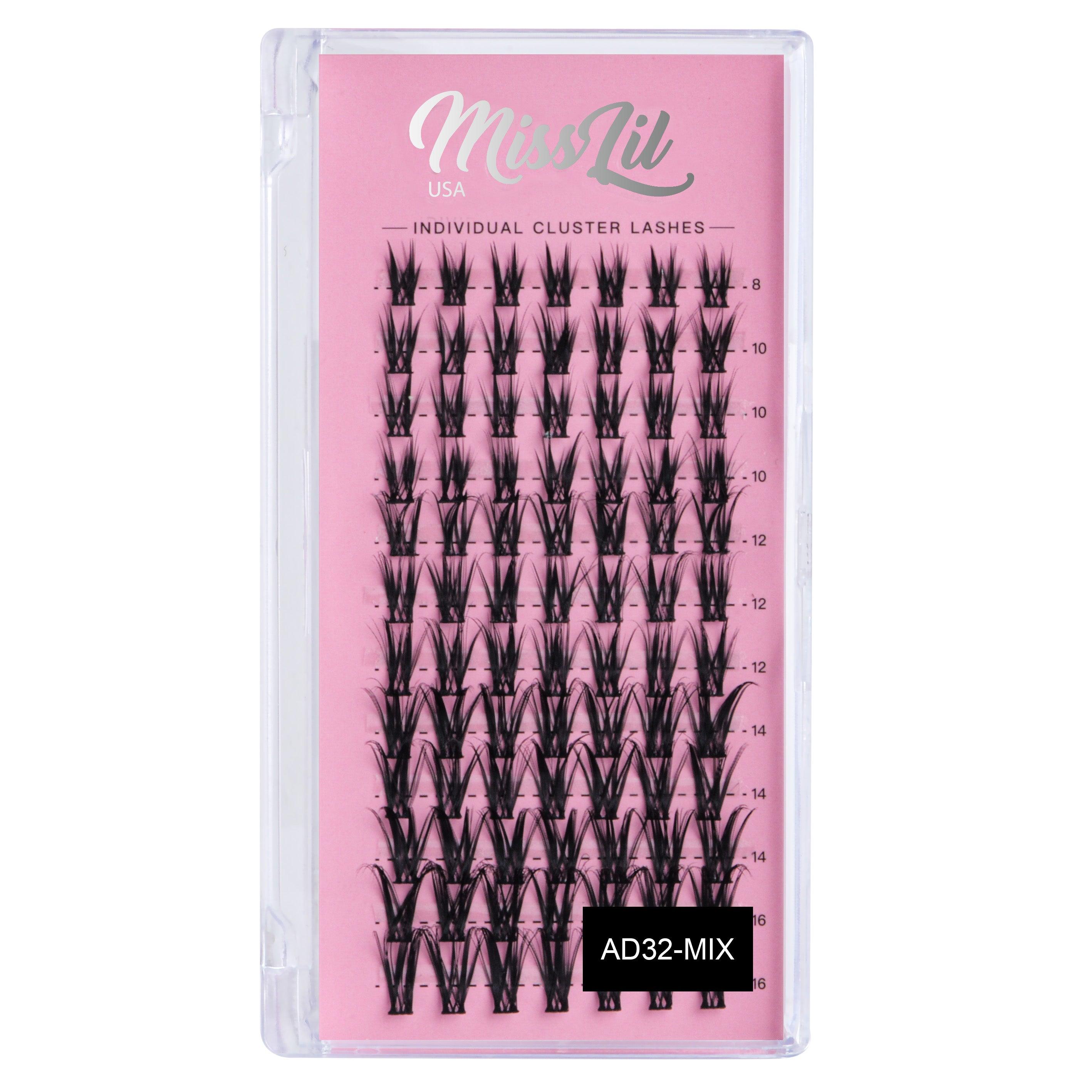 DIY Cluster eyelash extensions AD-32 Small MIX Tray - Miss Lil USA