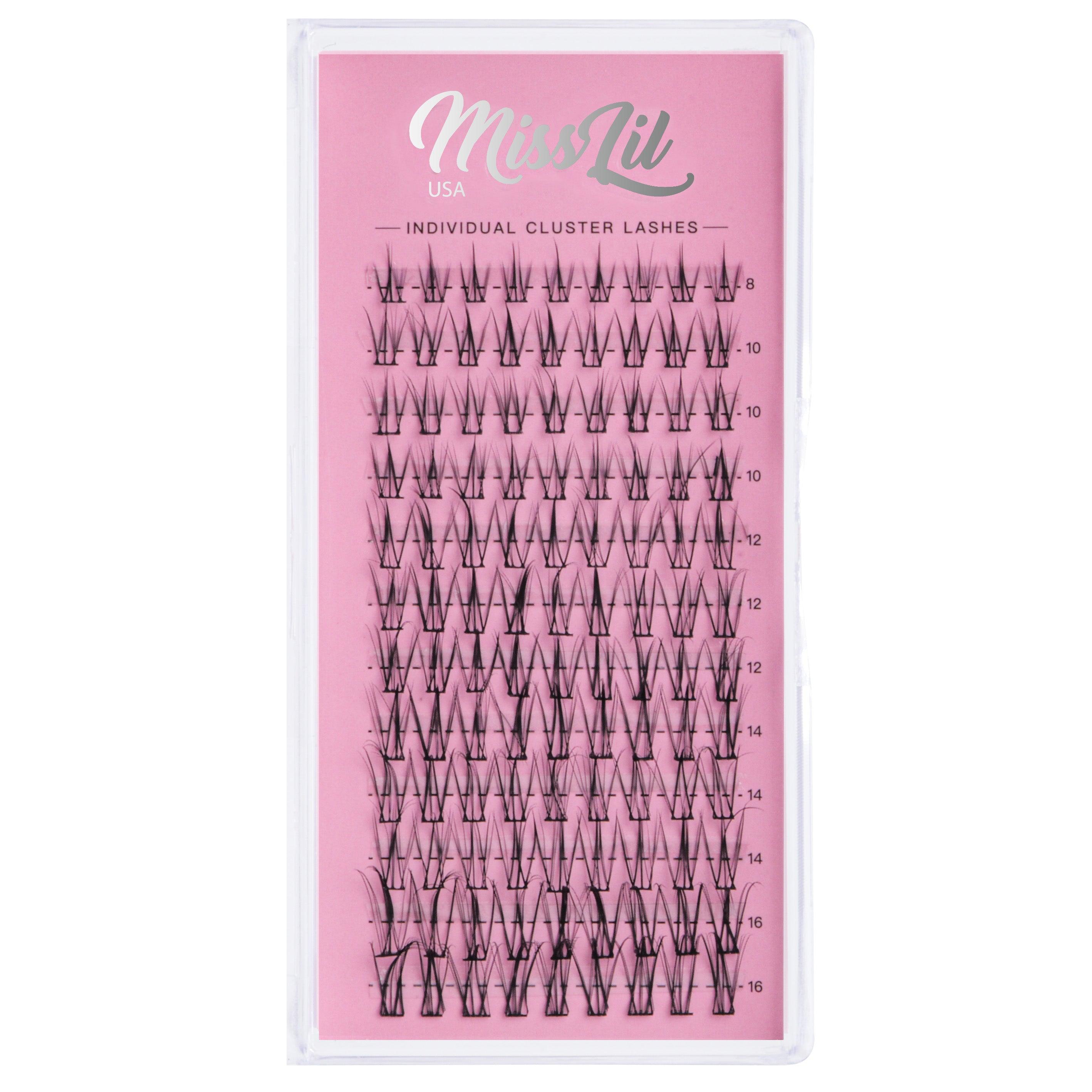 DIY Cluster eyelash extensions AD-34 Small Mixed Tray - Miss Lil USA