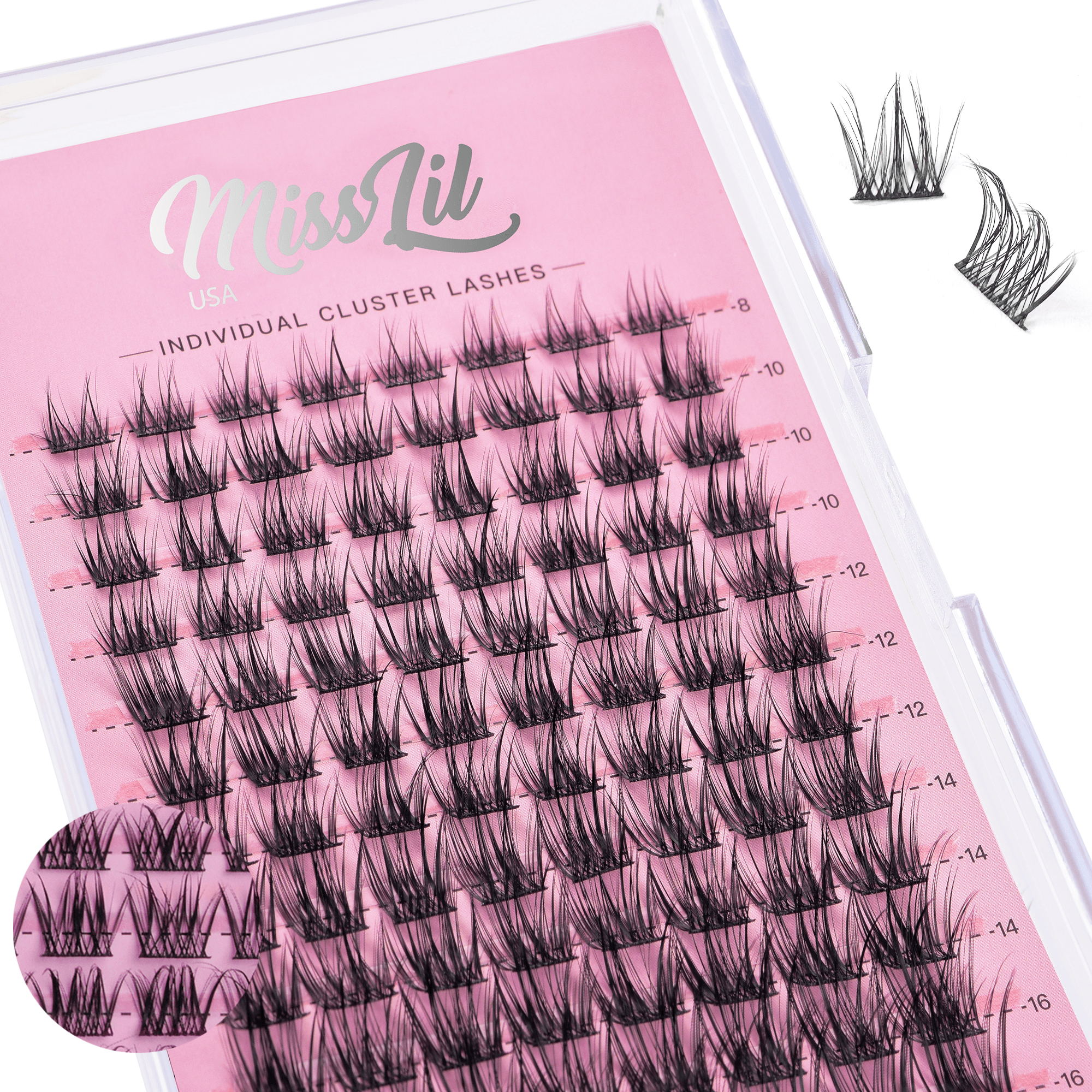 DIY Cluster False Lashes AD-38 Mixed Tray - Miss Lil USA
