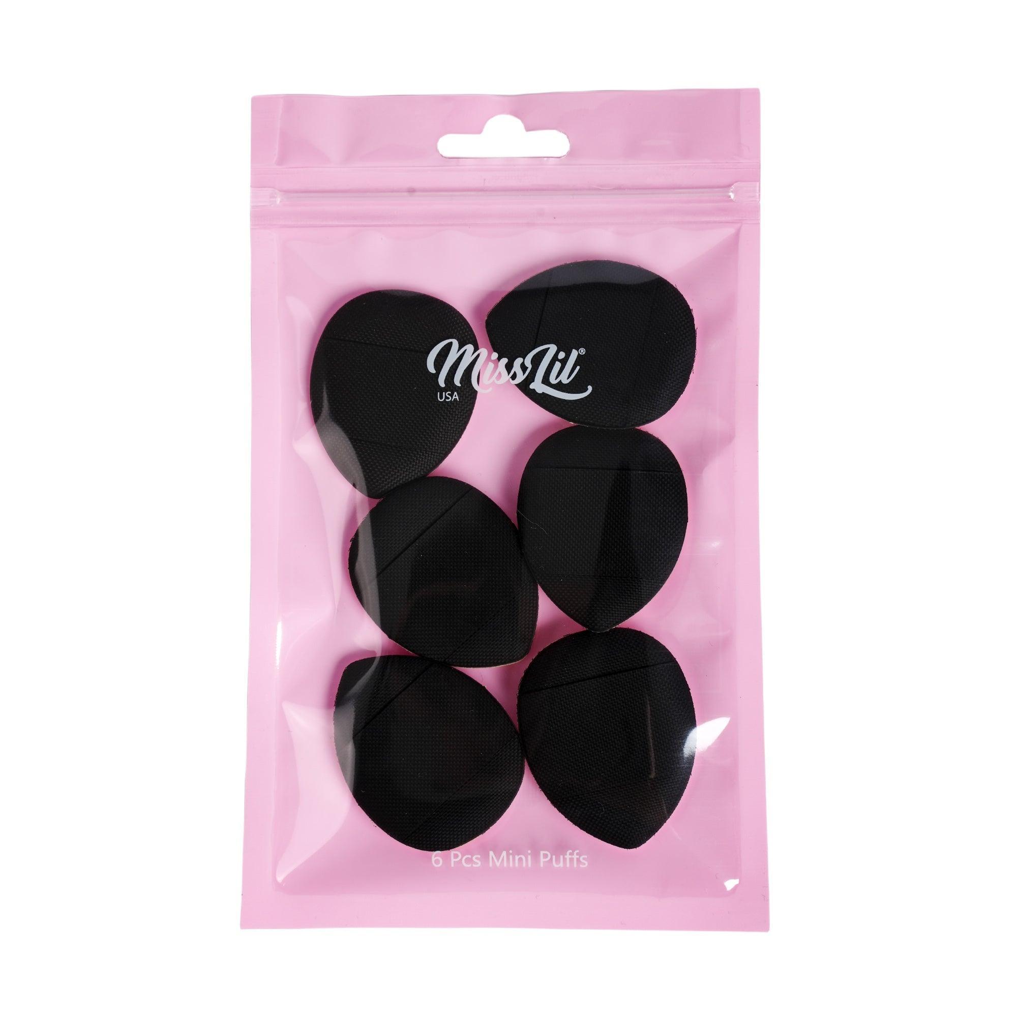 Mini Makeup Puffs - Black - Miss Lil USA