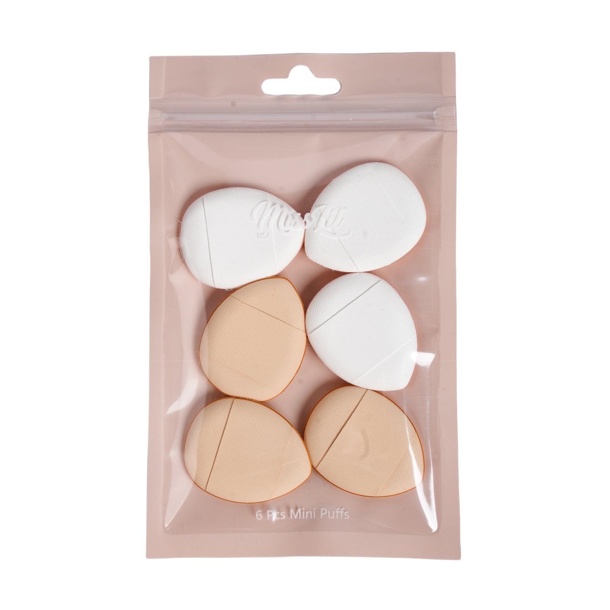 Mini Makeup Puffs - White & Beige - Miss Lil USA