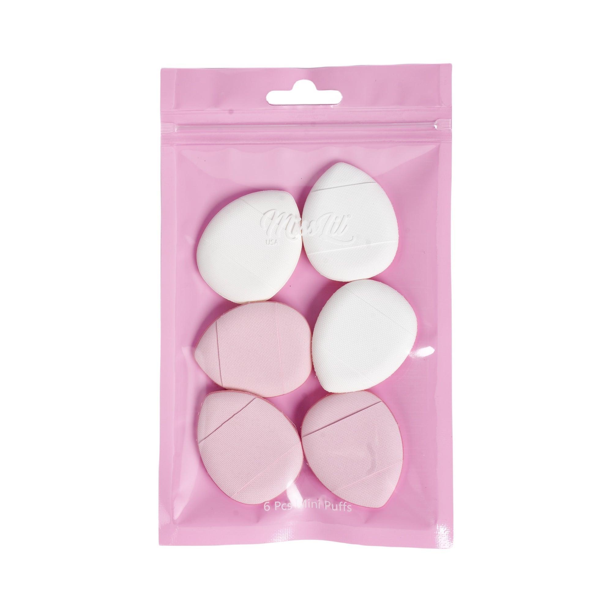 Mini Makeup Puffs - White & Pink - Miss Lil USA