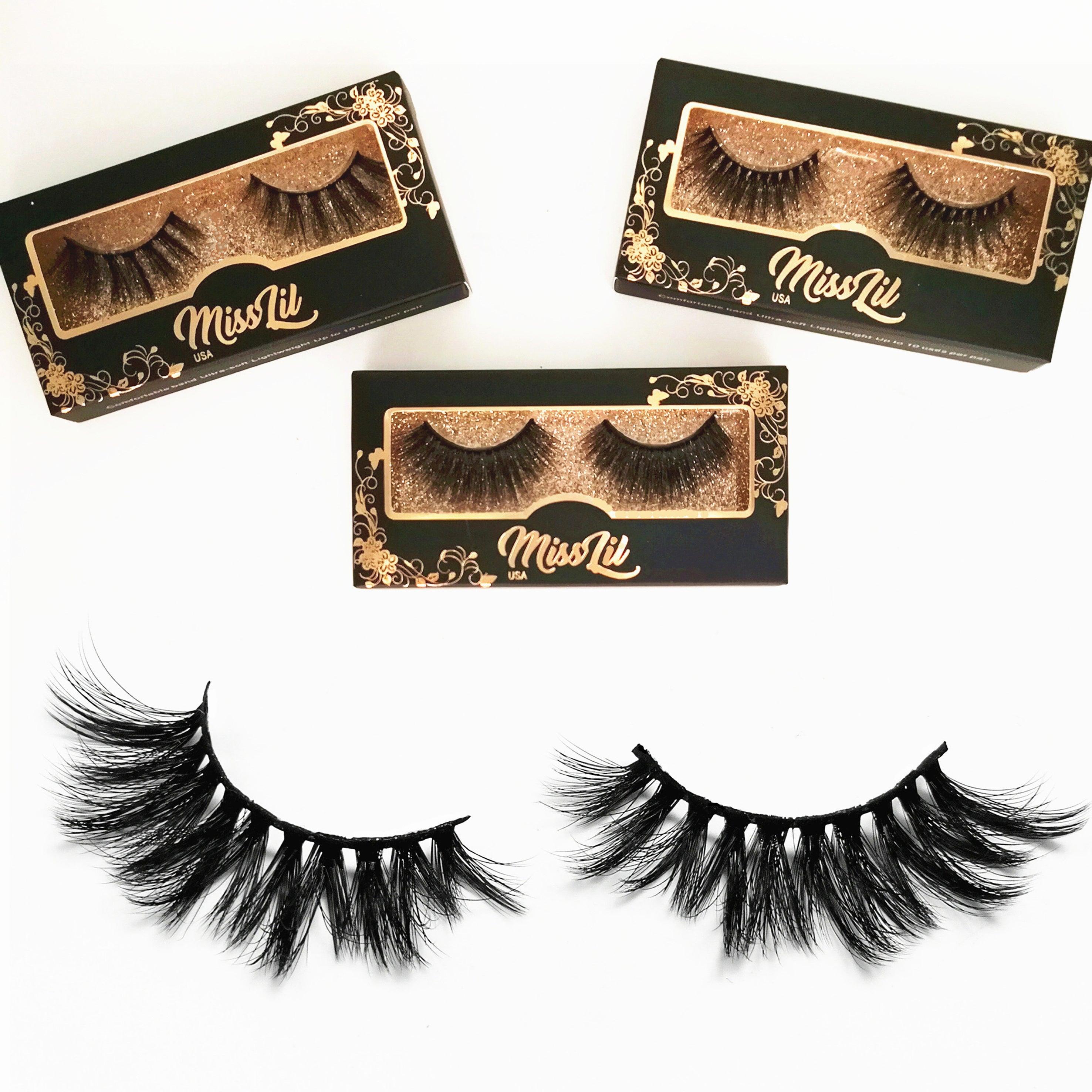 Miss Lil USA Lashes ( 3 pairs ) #42 - Miss Lil USA