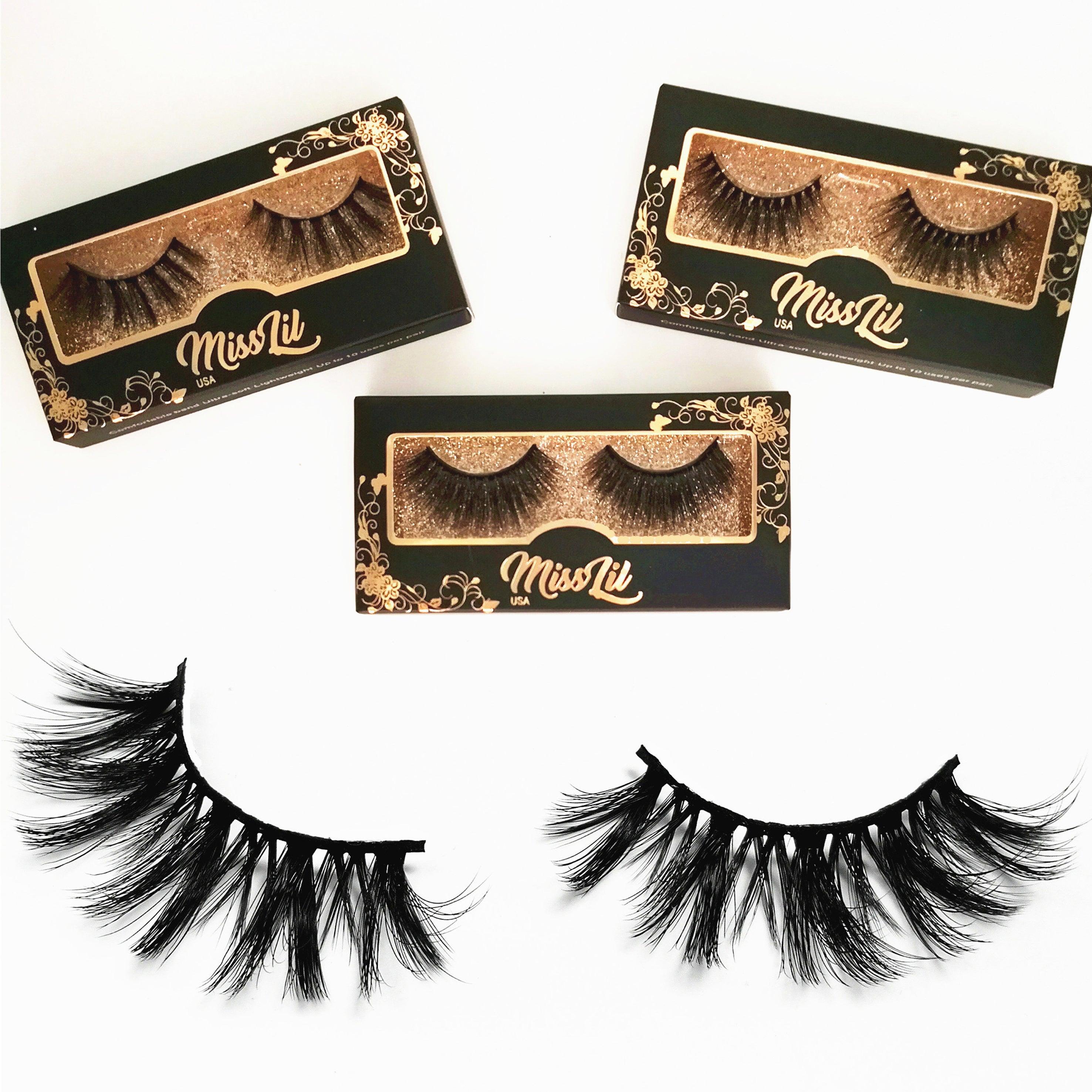 Miss Lil USA Lashes ( 3 pairs ) #45 - Miss Lil USA