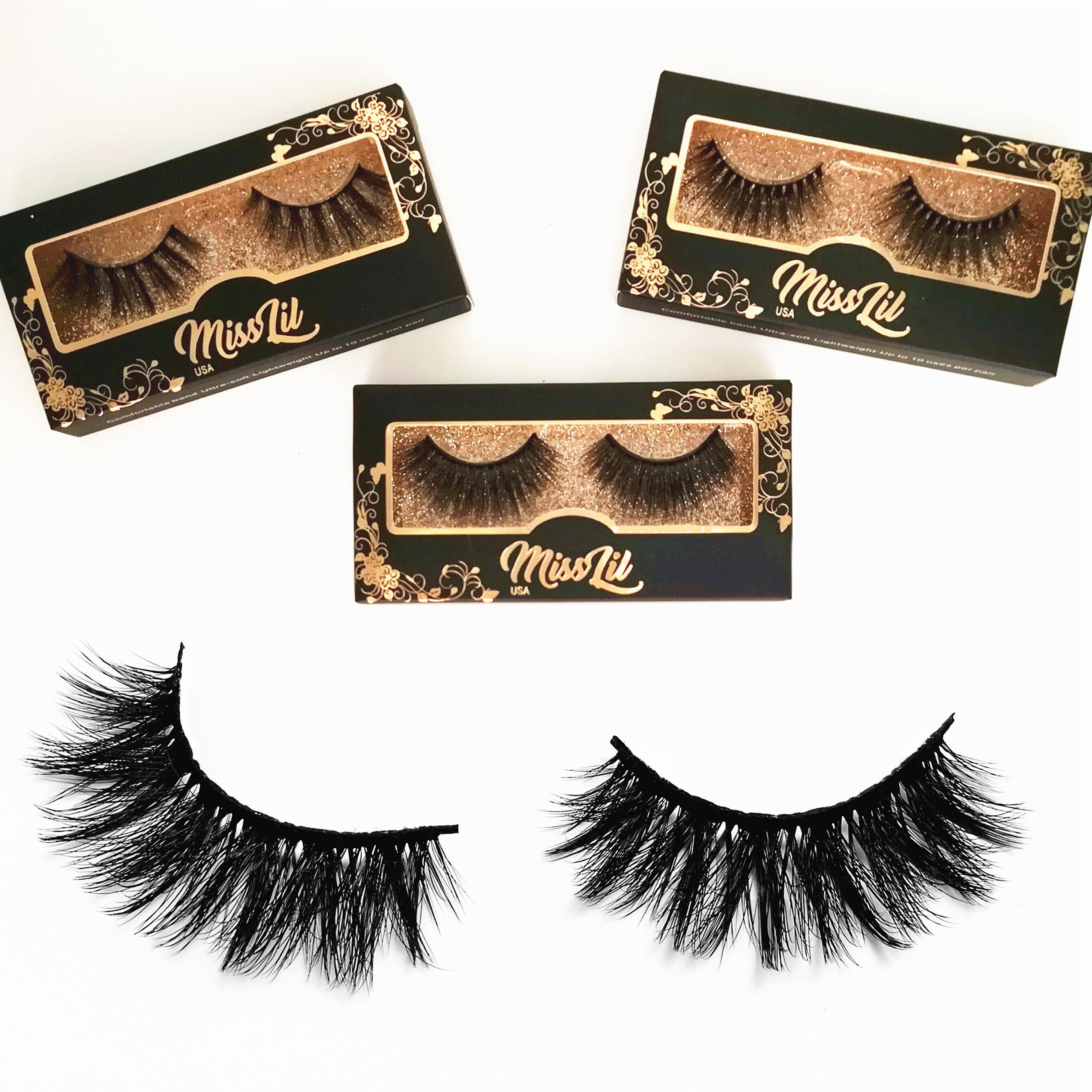 Miss Lil USA Lashes ( 3 pairs ) #47 - Miss Lil USA