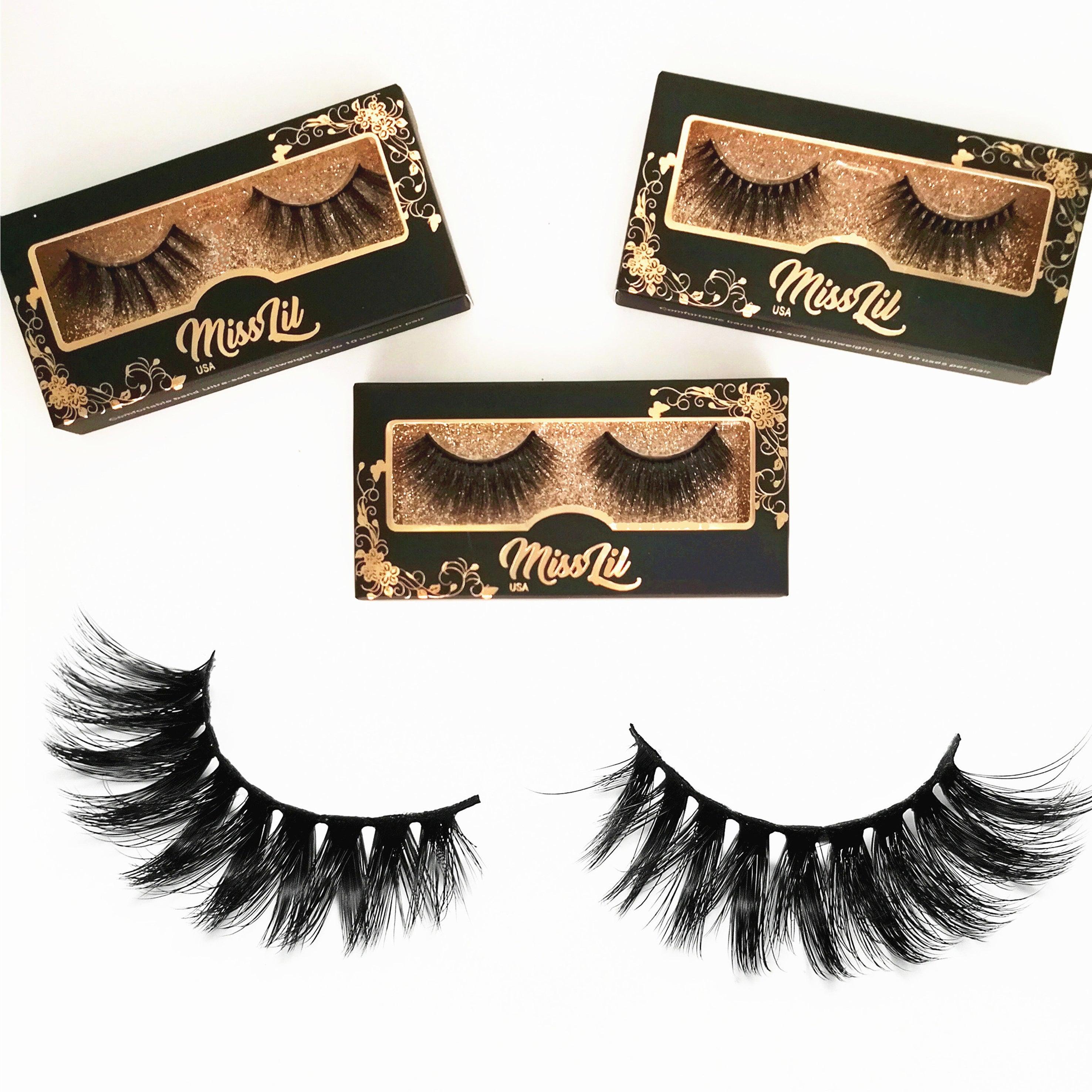 Miss Lil USA Lashes ( 3 pairs ) #48 - Miss Lil USA