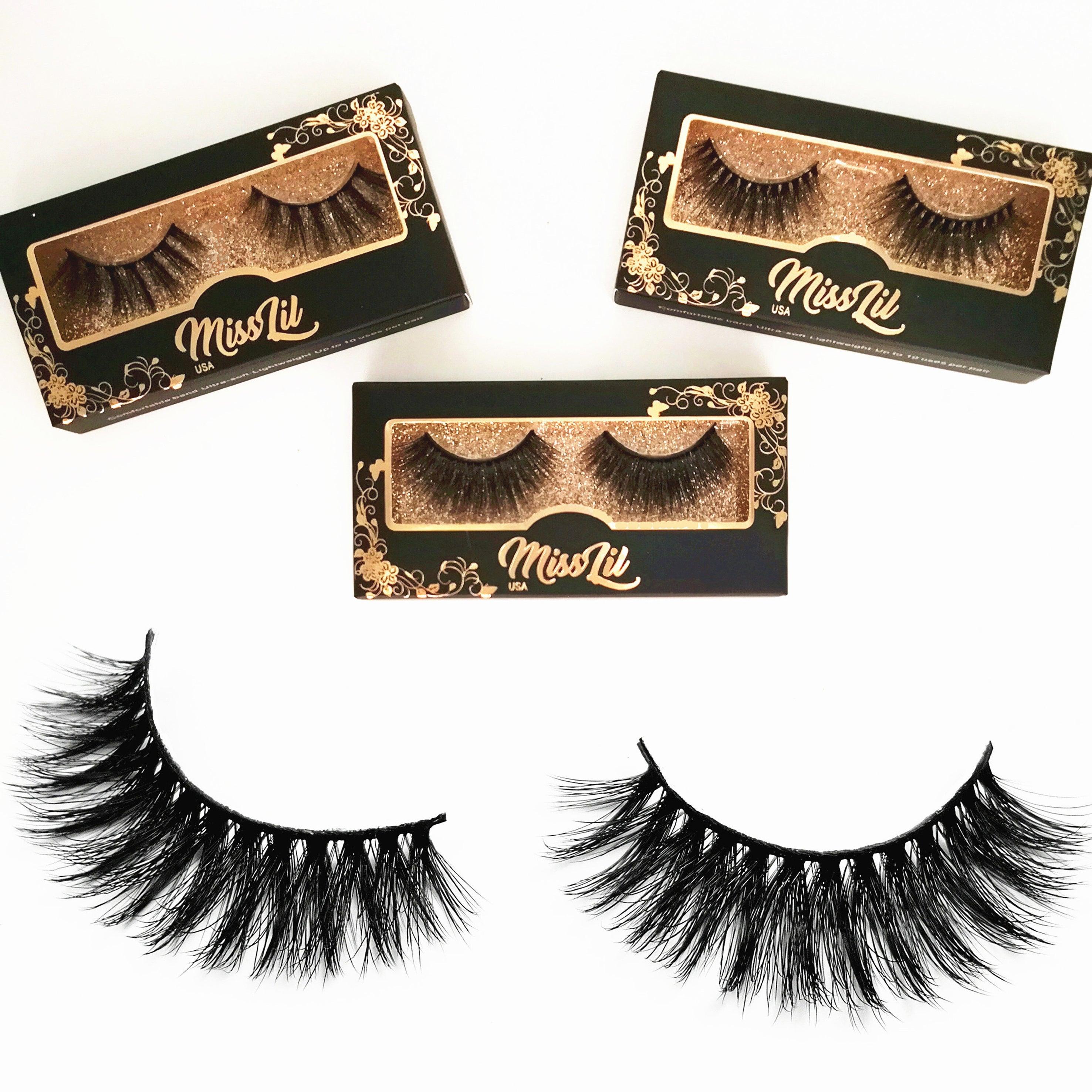 Miss Lil USA Lashes ( 3 pairs ) #50 - Miss Lil USA