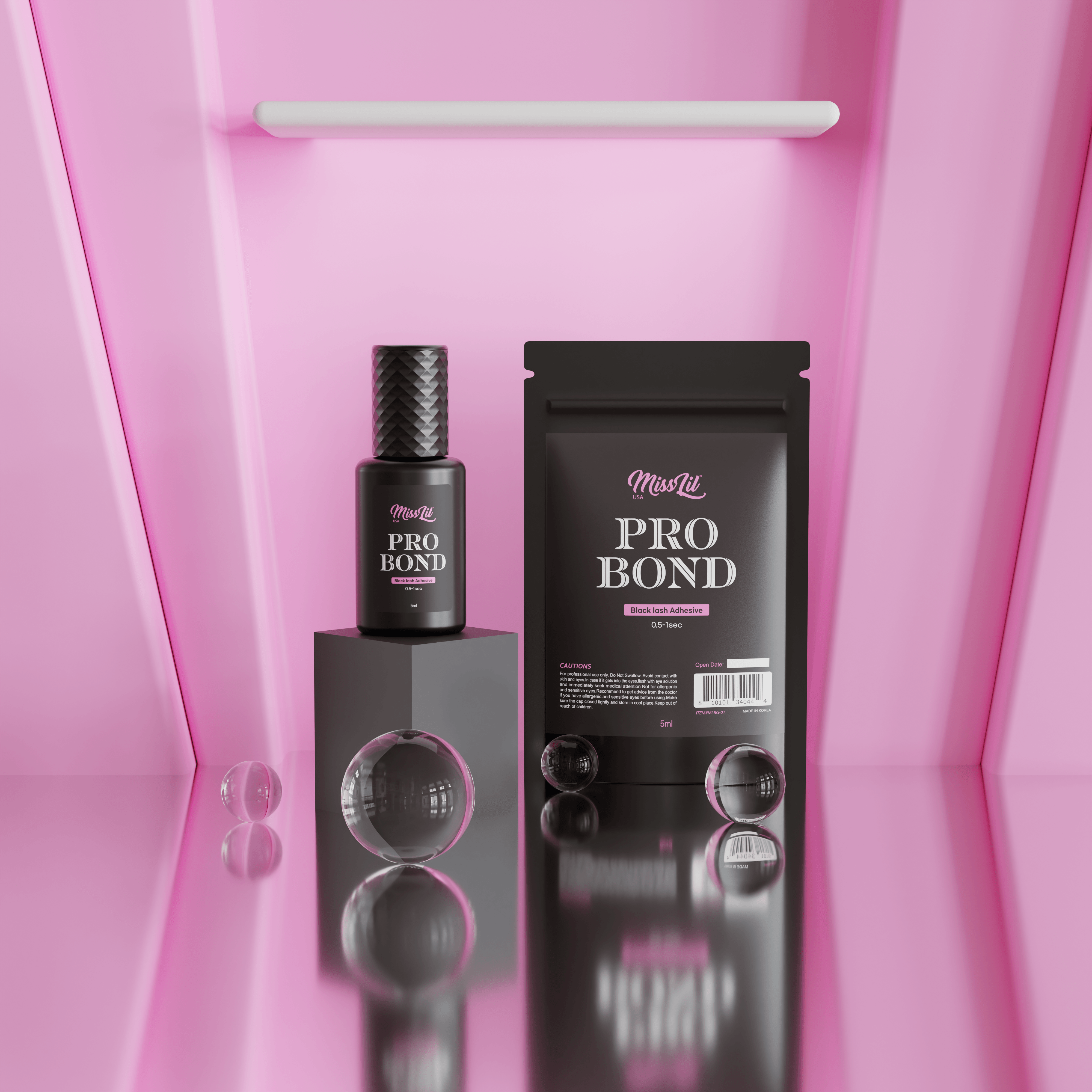 PRO BOND Black Lash Adhesive 5ml - Miss Lil USA