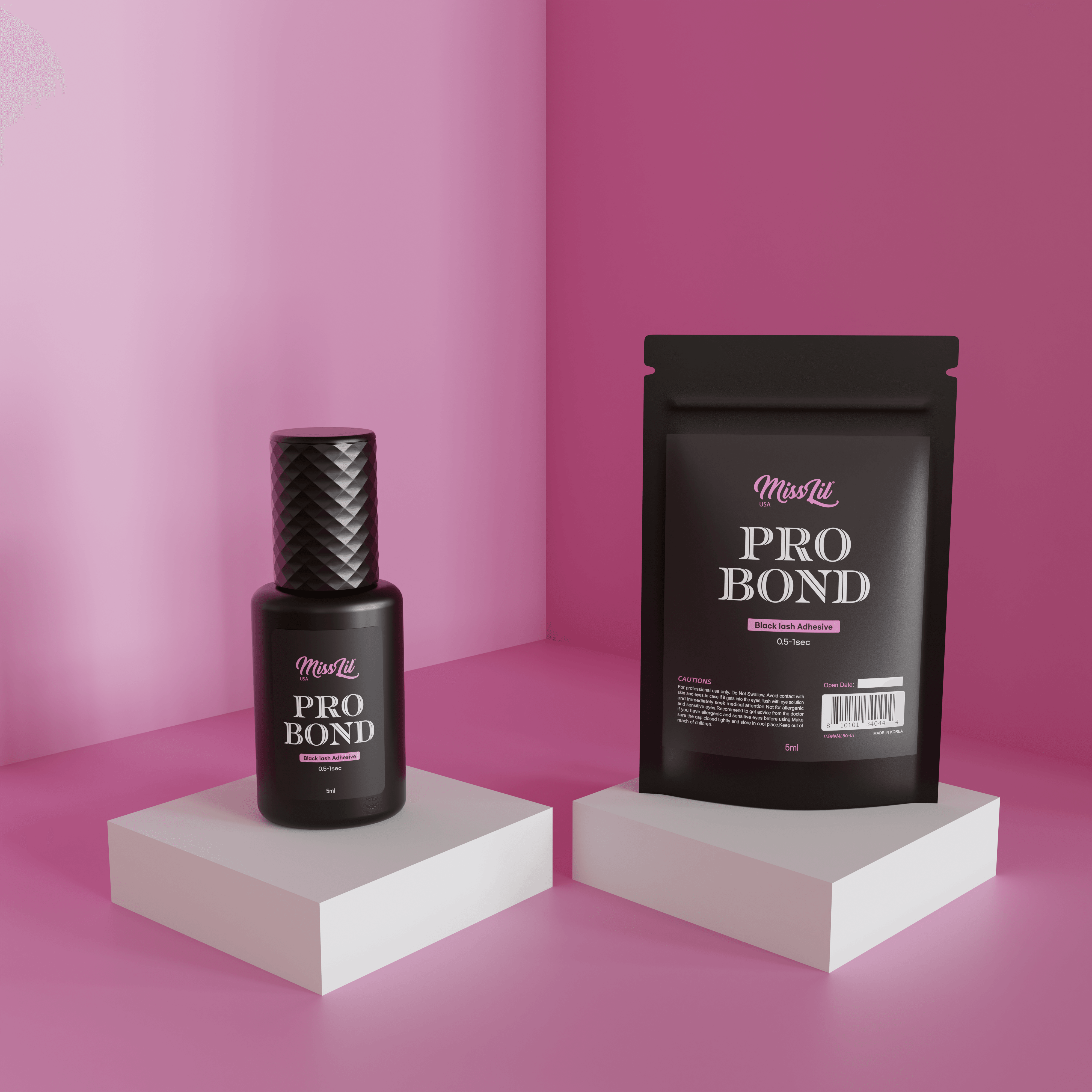 PRO BOND Black Lash Adhesive 5ml - Miss Lil USA