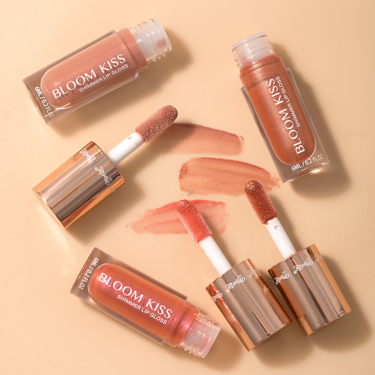 BLOOM KISS SHIMMER LIP GLOSS- GLAZE
