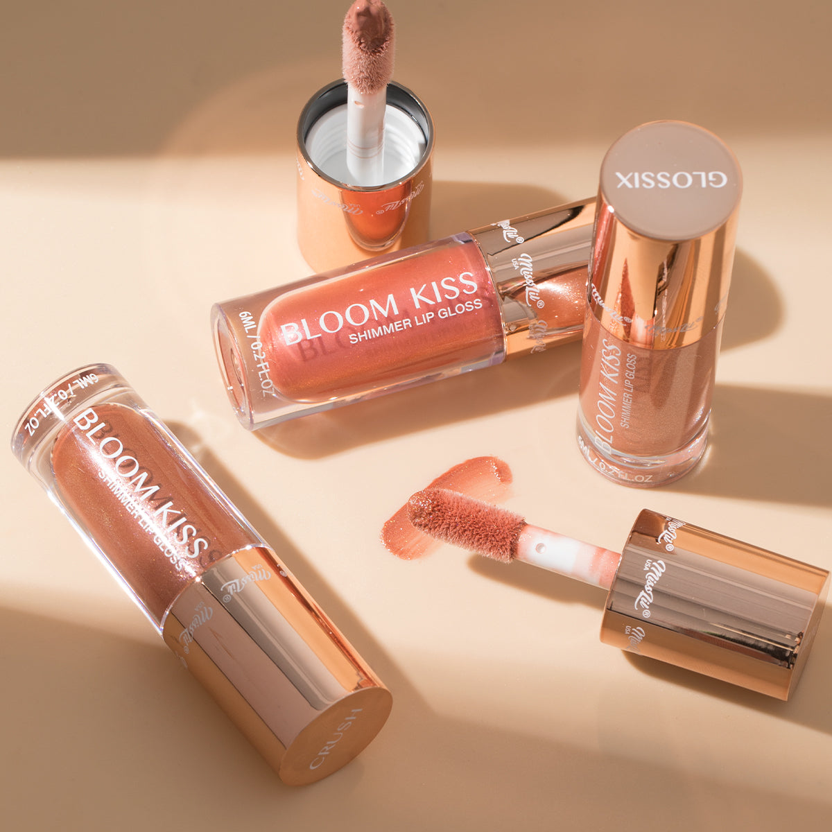 BLOOM KISS SHIMMER LIP GLOSS- GLAZE