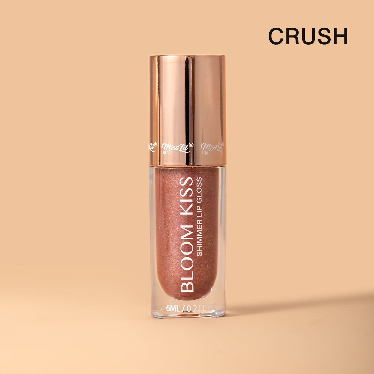 BLOOM KISS SHIMMER LIP GLOSS- 6 GLAMING GOLD