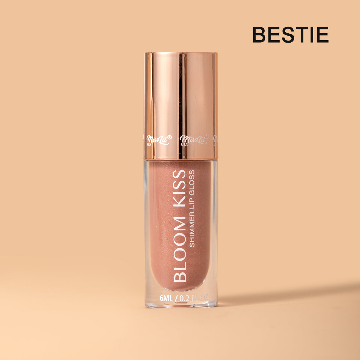 BLOOM KISS SHIMMER LIP GLOSS- 6 GLAMING GOLD