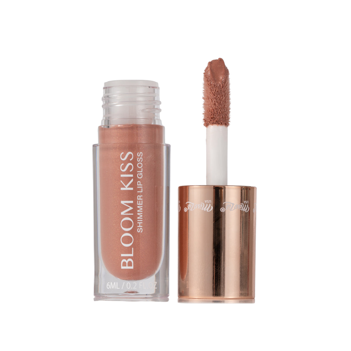 BLOOM KISS SHIMMER LIP GLOSS- 6 GLAMING GOLD