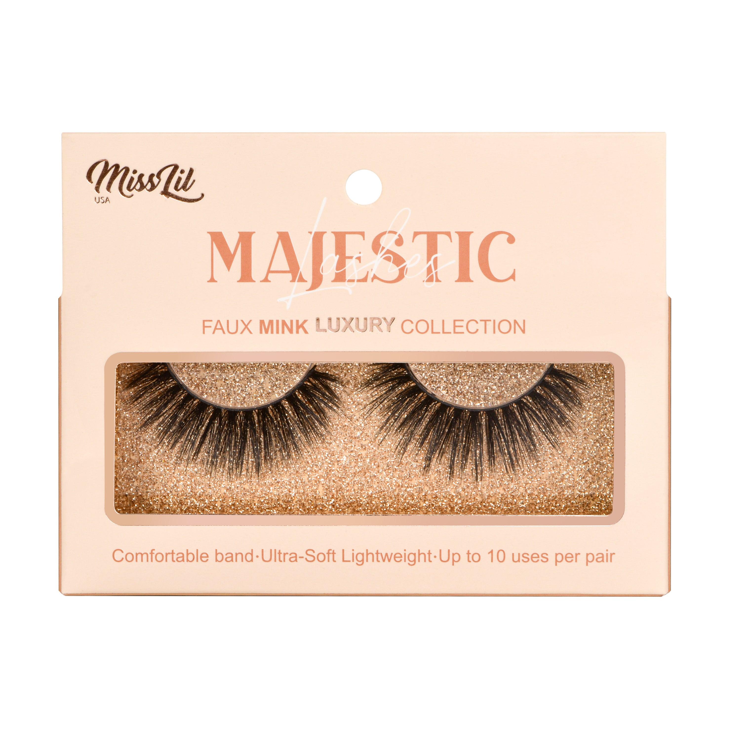 1-PAIR LASHES-MAJESTIC COLLECTION #6 (PACK OF 3) - Miss Lil USA