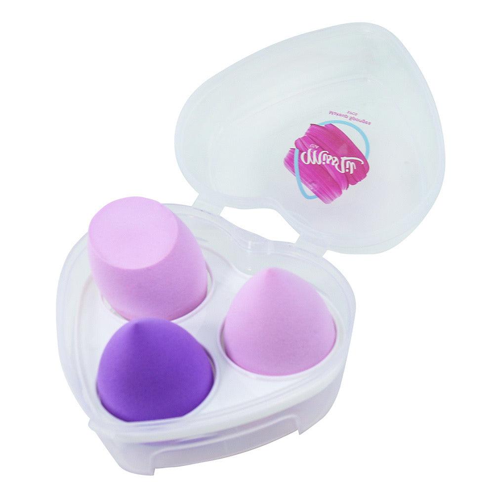 Miss Lil USA Heart Makeup Sponges 3pcs/set - Miss Lil USA