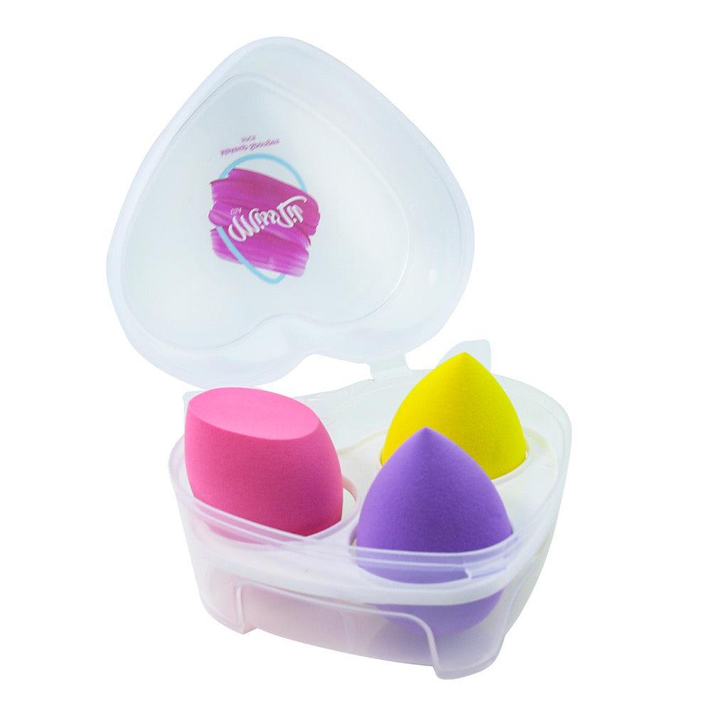 Miss Lil USA Heart Makeup Sponges 3pcs/set - Miss Lil USA