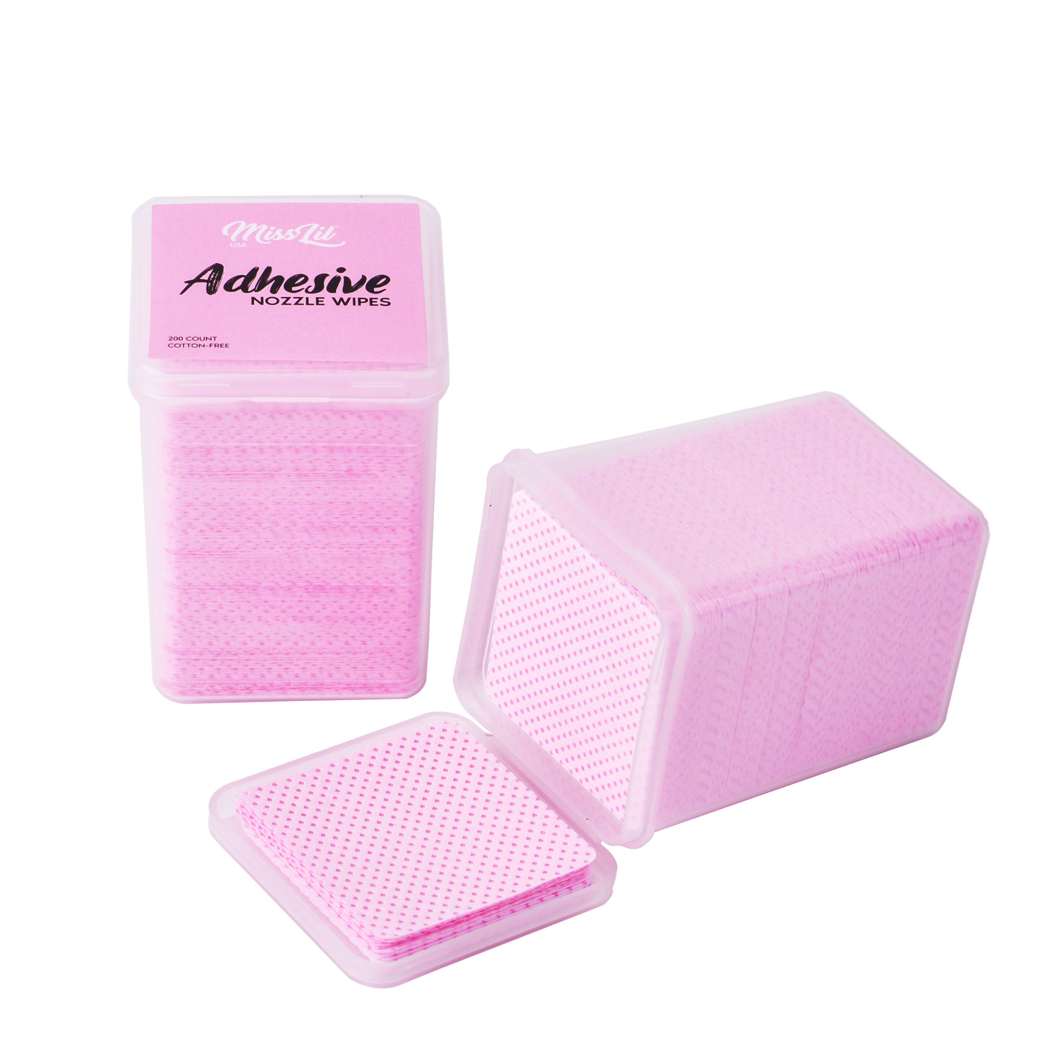 Adhesive Nozzle Wipes 200 Pcs - Miss Lil USA