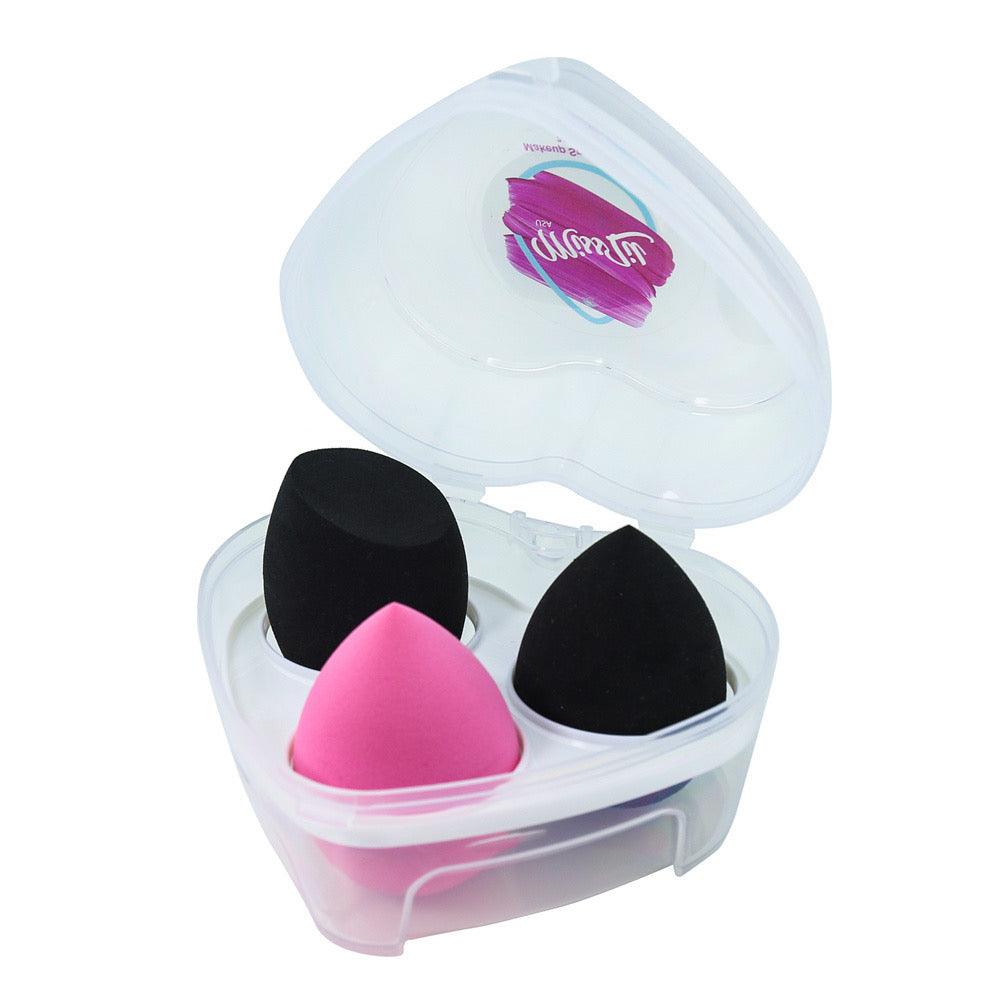 Miss Lil USA Heart Makeup Sponges 3pcs/set Pack of 12 - Miss Lil USA