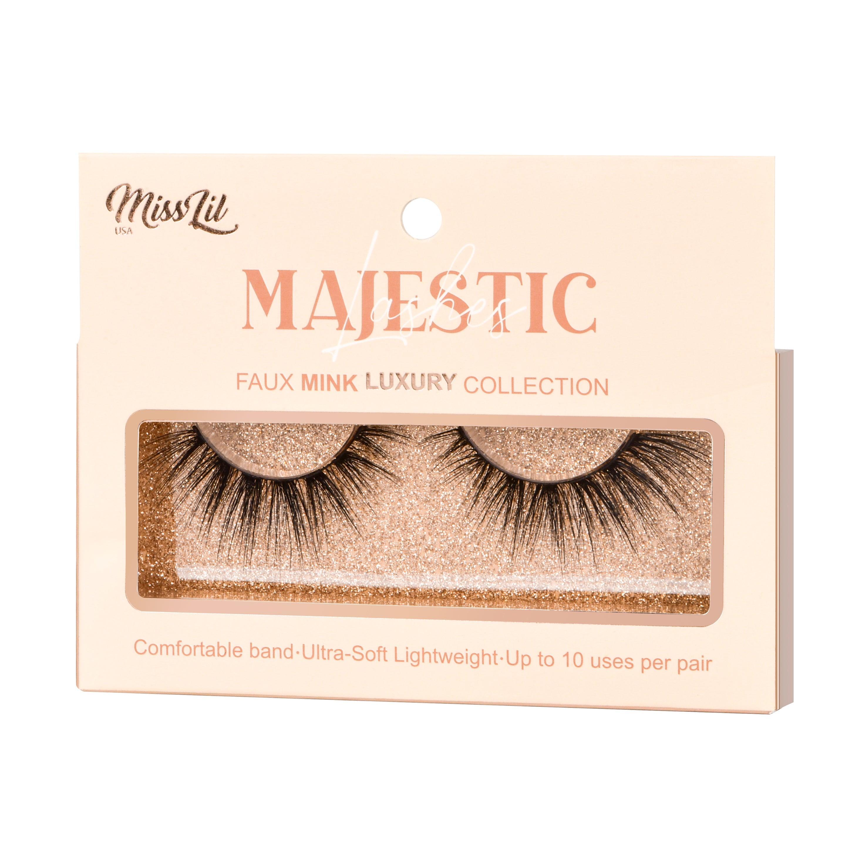1-PAIR LASHES-MAJESTIC COLLECTION #18 (PACK OF 3) - Miss Lil USA