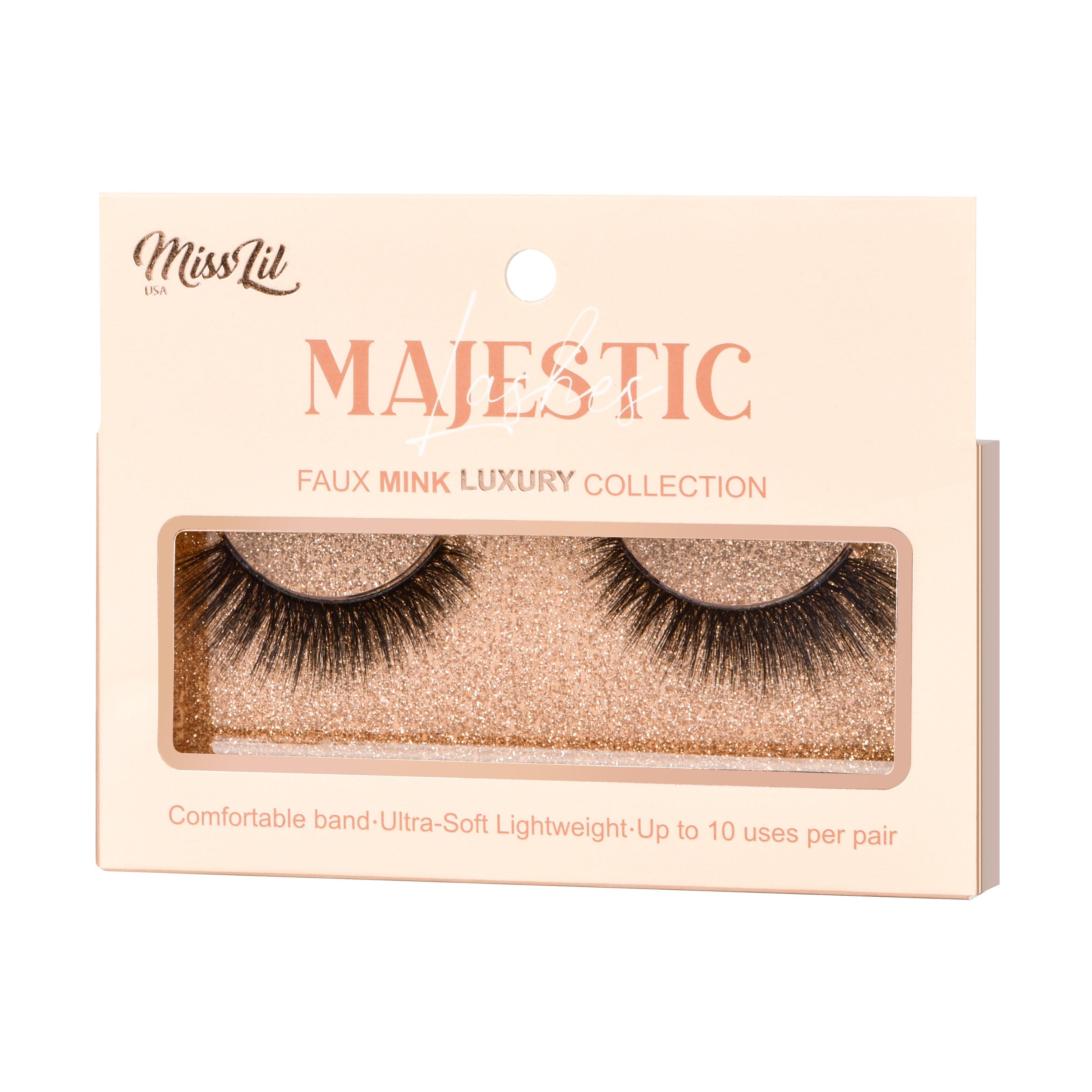 1-PAIR LASHES-MAJESTIC COLLECTION #22 (PACK OF 3) - Miss Lil USA