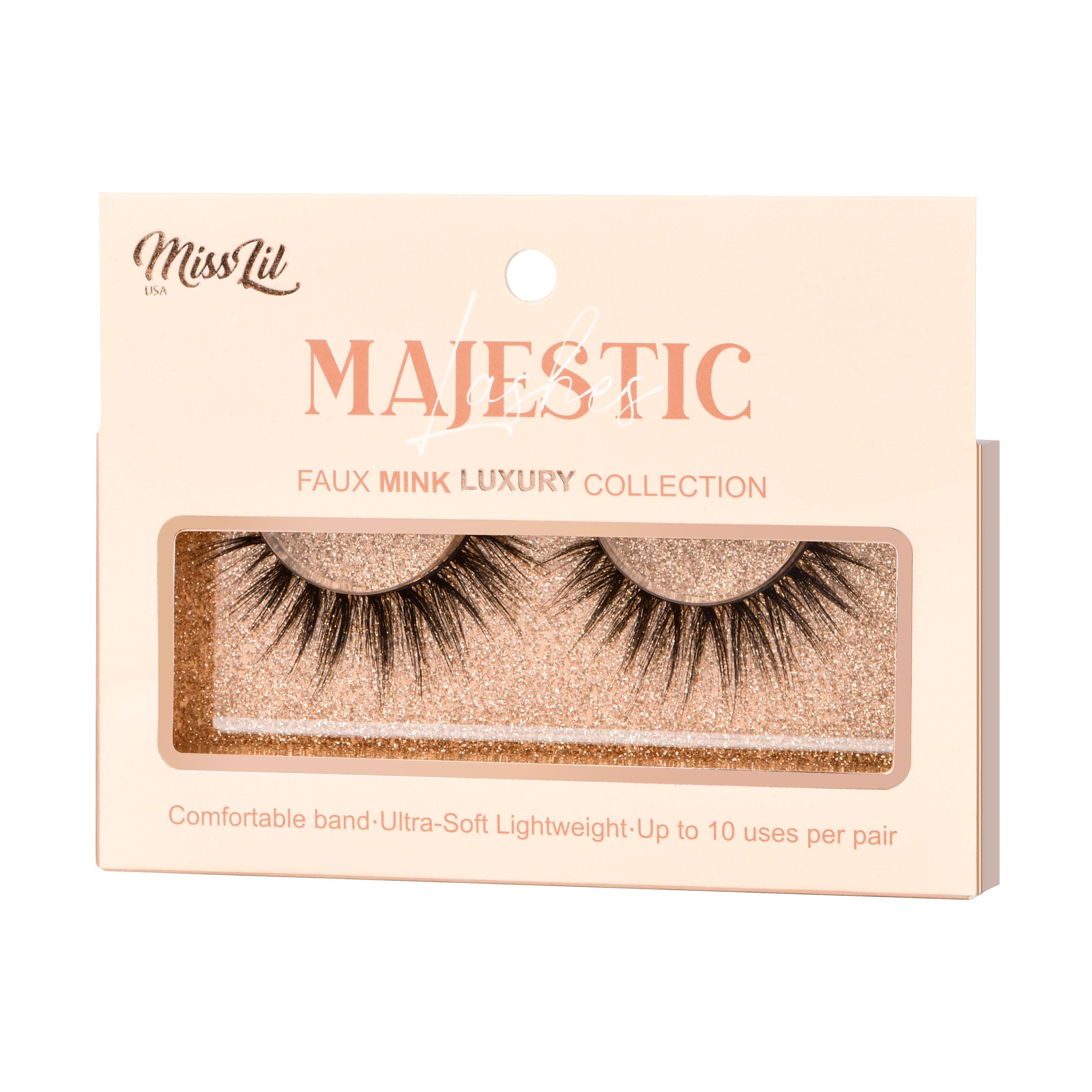 1-PAIR LASHES-MAJESTIC COLLECTION #23 (PACK OF 3) - Miss Lil USA