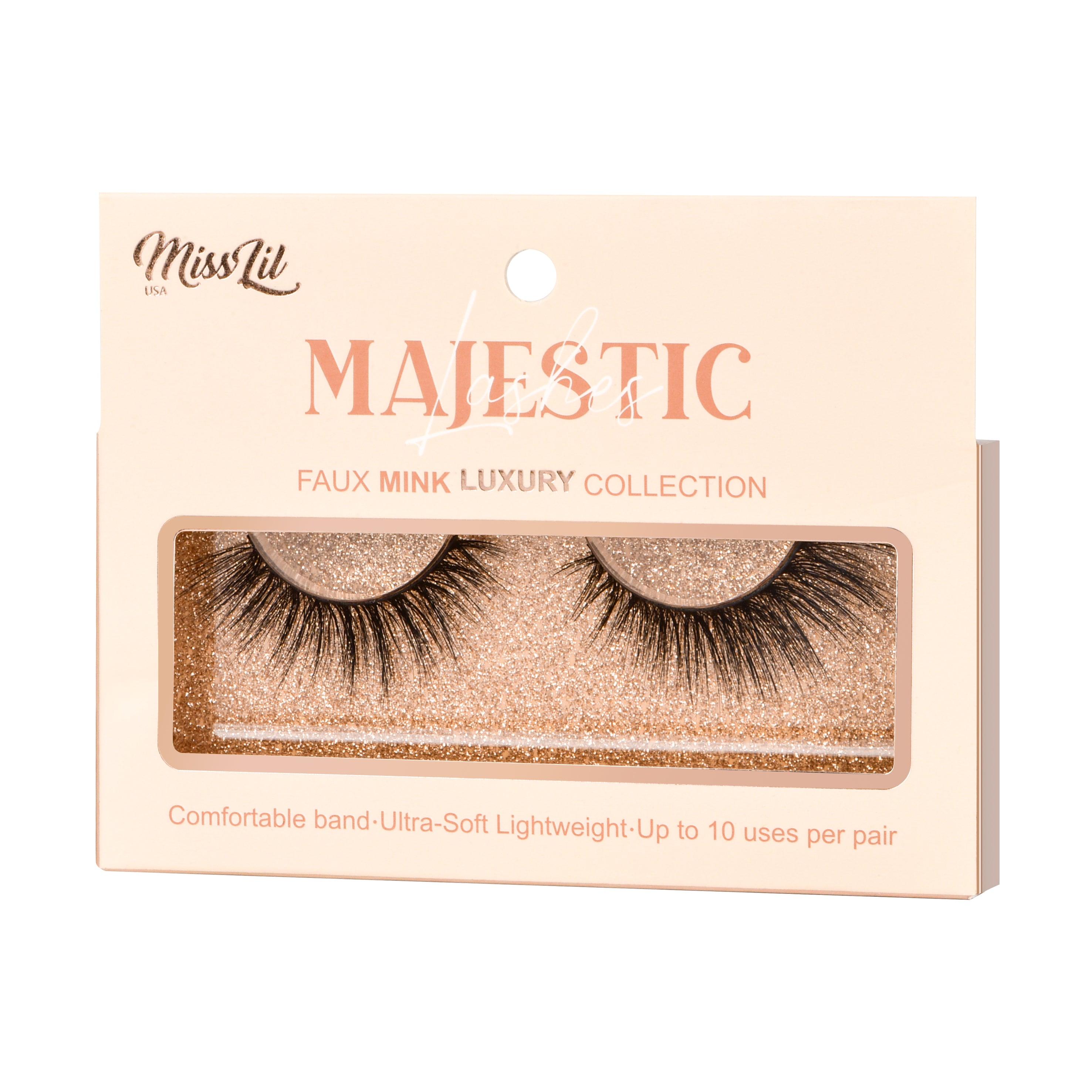1-PAIR LASHES-MAJESTIC COLLECTION #26 (PACK OF 3) - Miss Lil USA