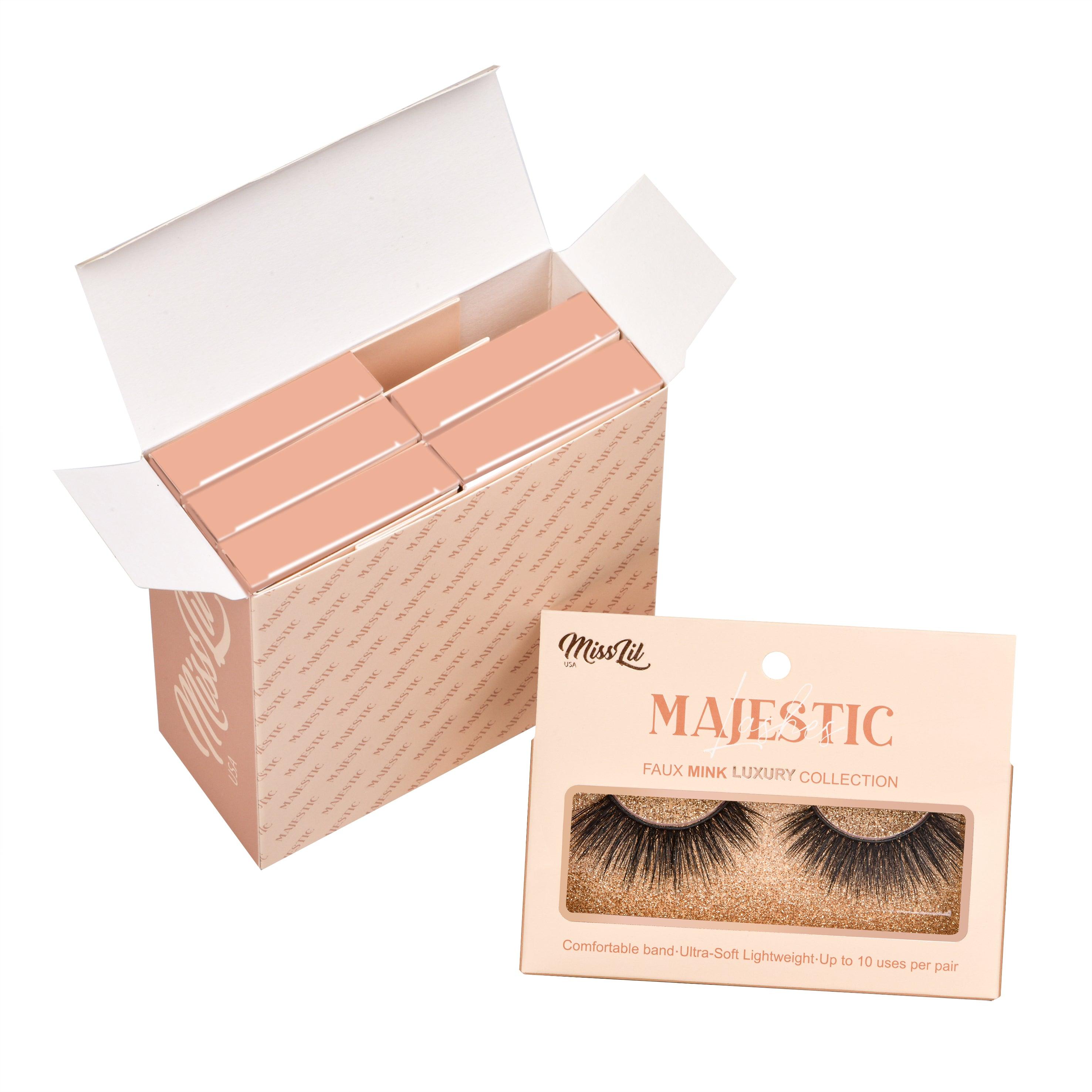 1-PAIR LASHES-MAJESTIC COLLECTION #29 (PACK OF 3) - Miss Lil USA