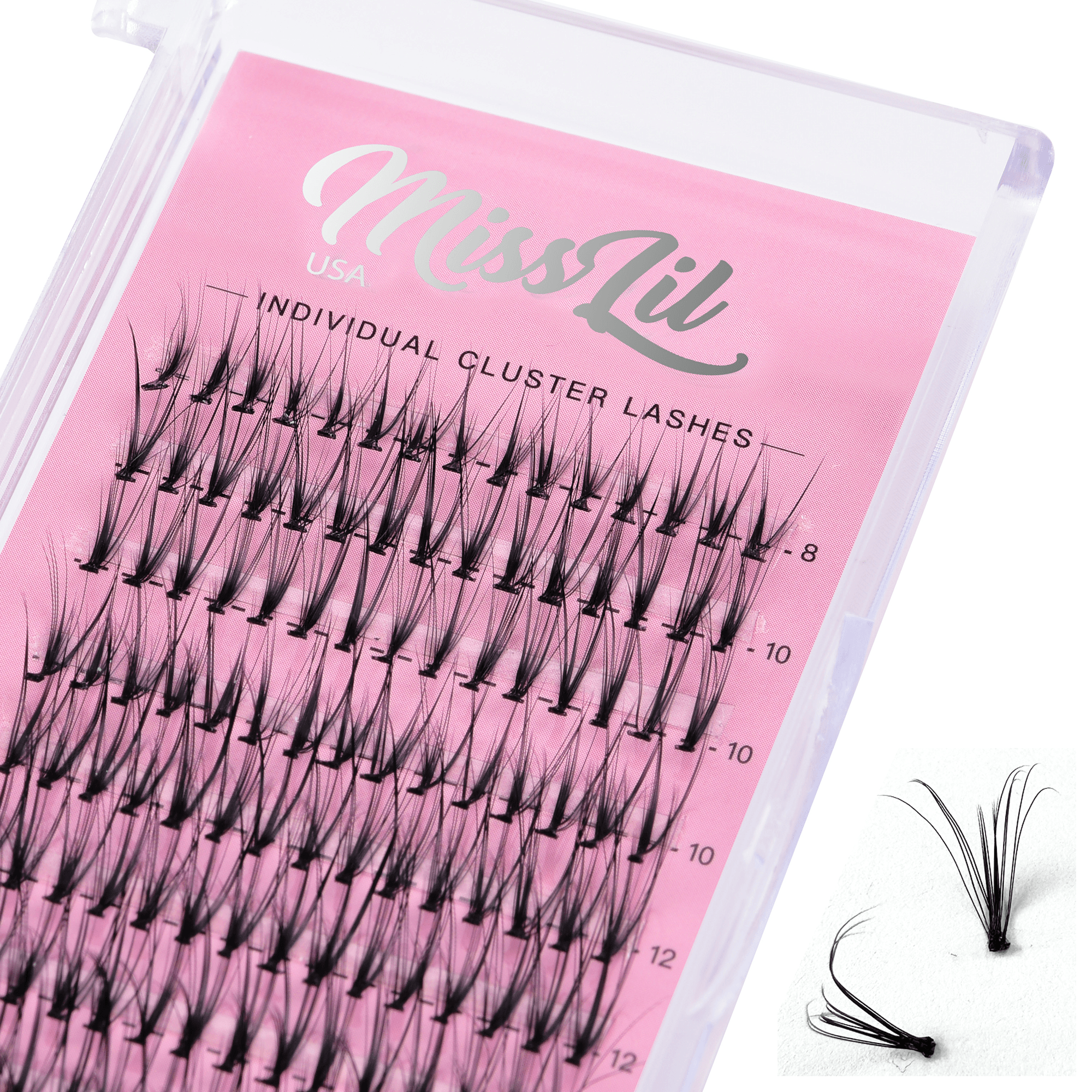 DIY Cluster false lash extensions AD-37 Small MIX Tray - Miss Lil USA