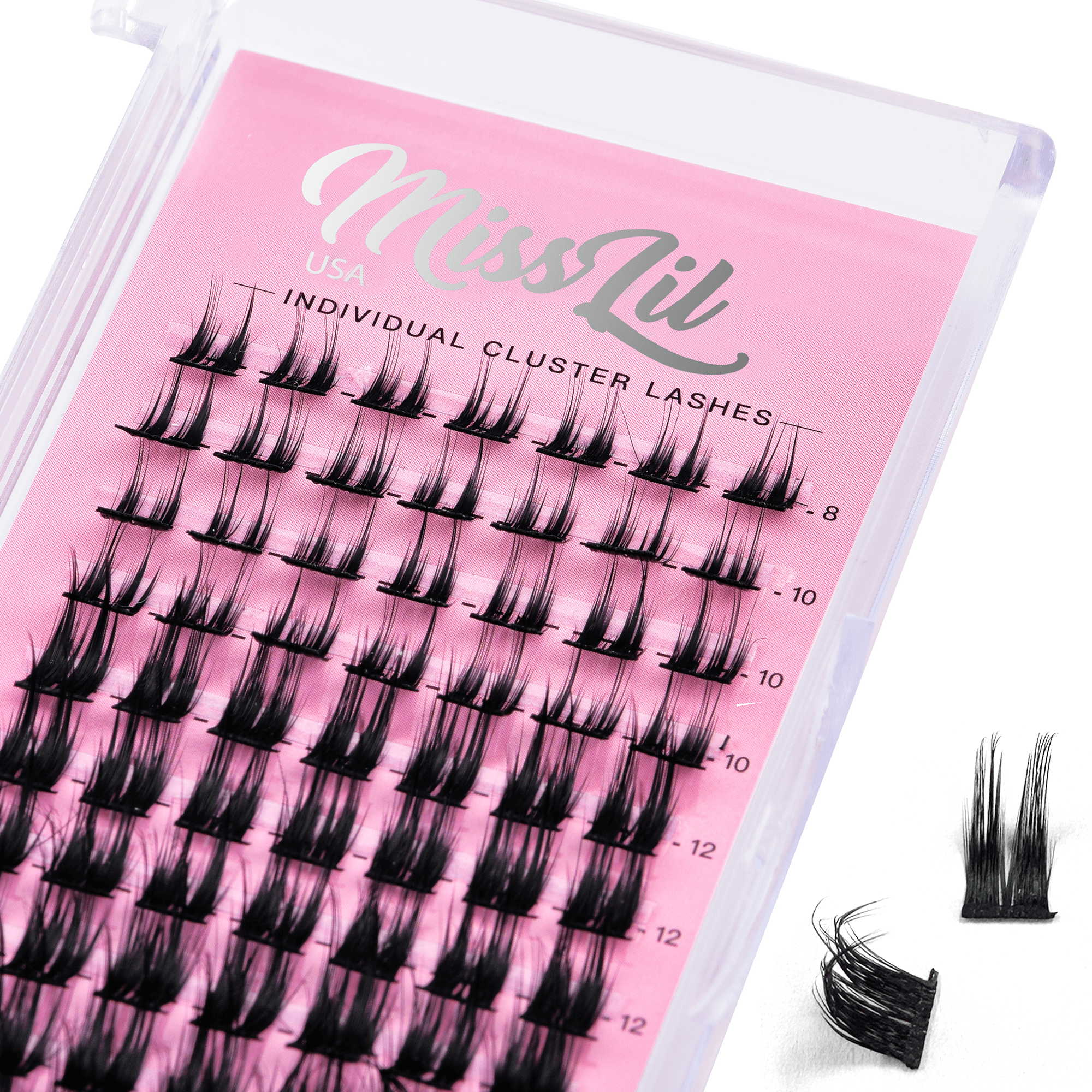 DIY Cluster Lashes AD-03 Small MIX Tray - Miss Lil USA