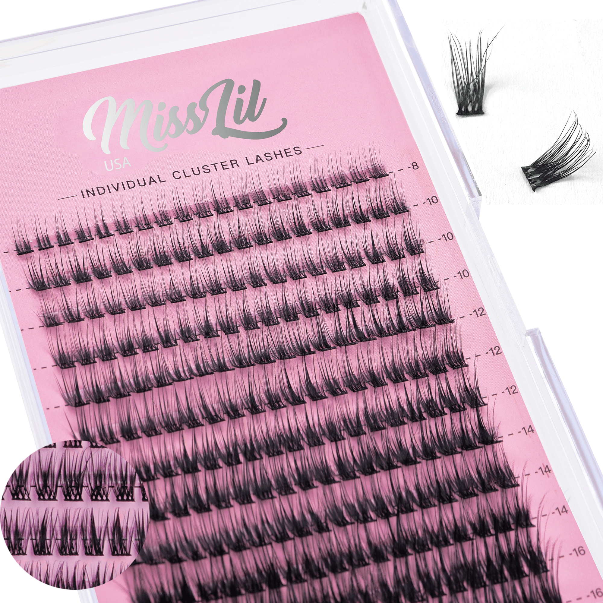 DIY Individual Cluster Lashes AD-07 Mixed Tray - Miss Lil USA