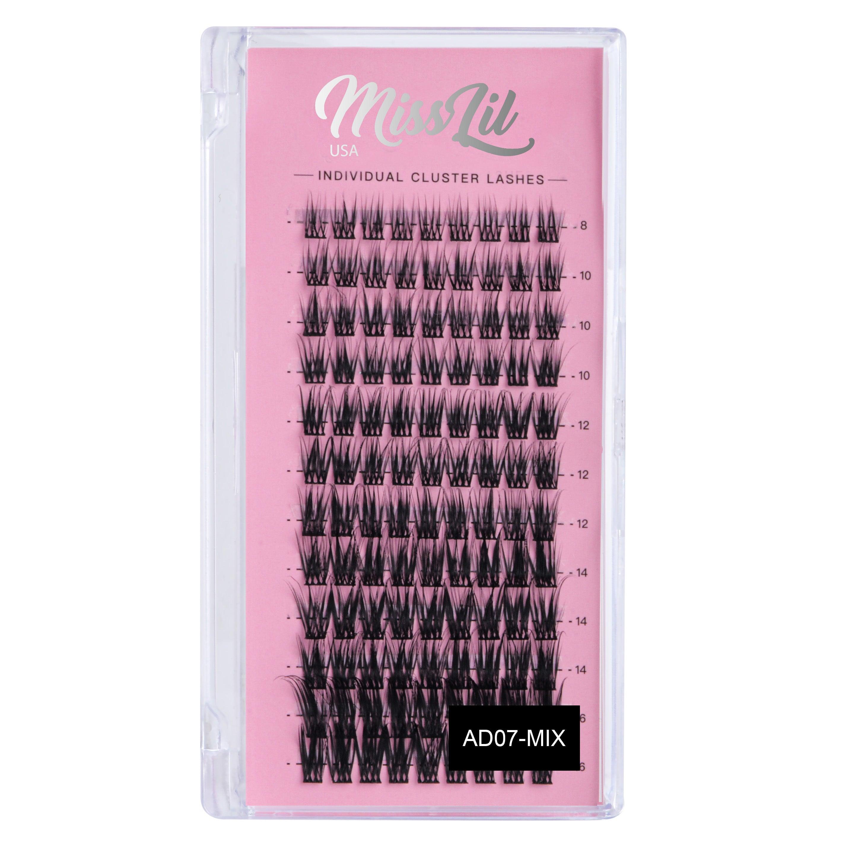 DIY Individual Cluster Lashes AD-07 Small MIX Tray - Miss Lil USA