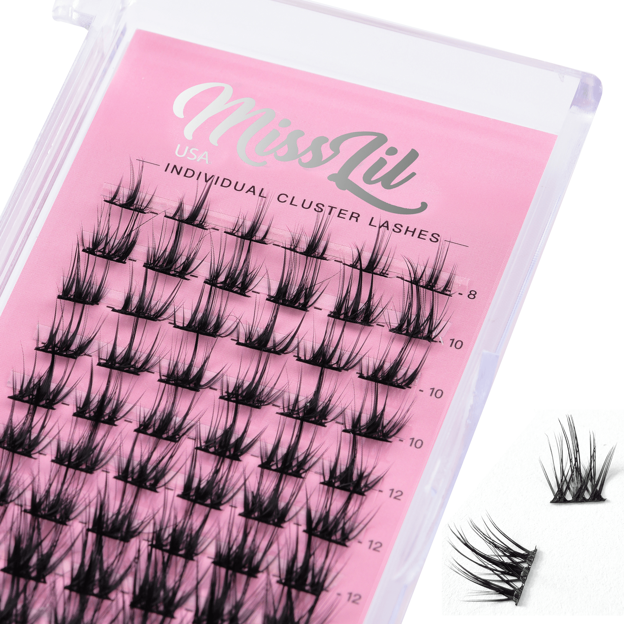 DIY Individual Cluster Lashes AD-17 Small MIX Tray - Miss Lil USA