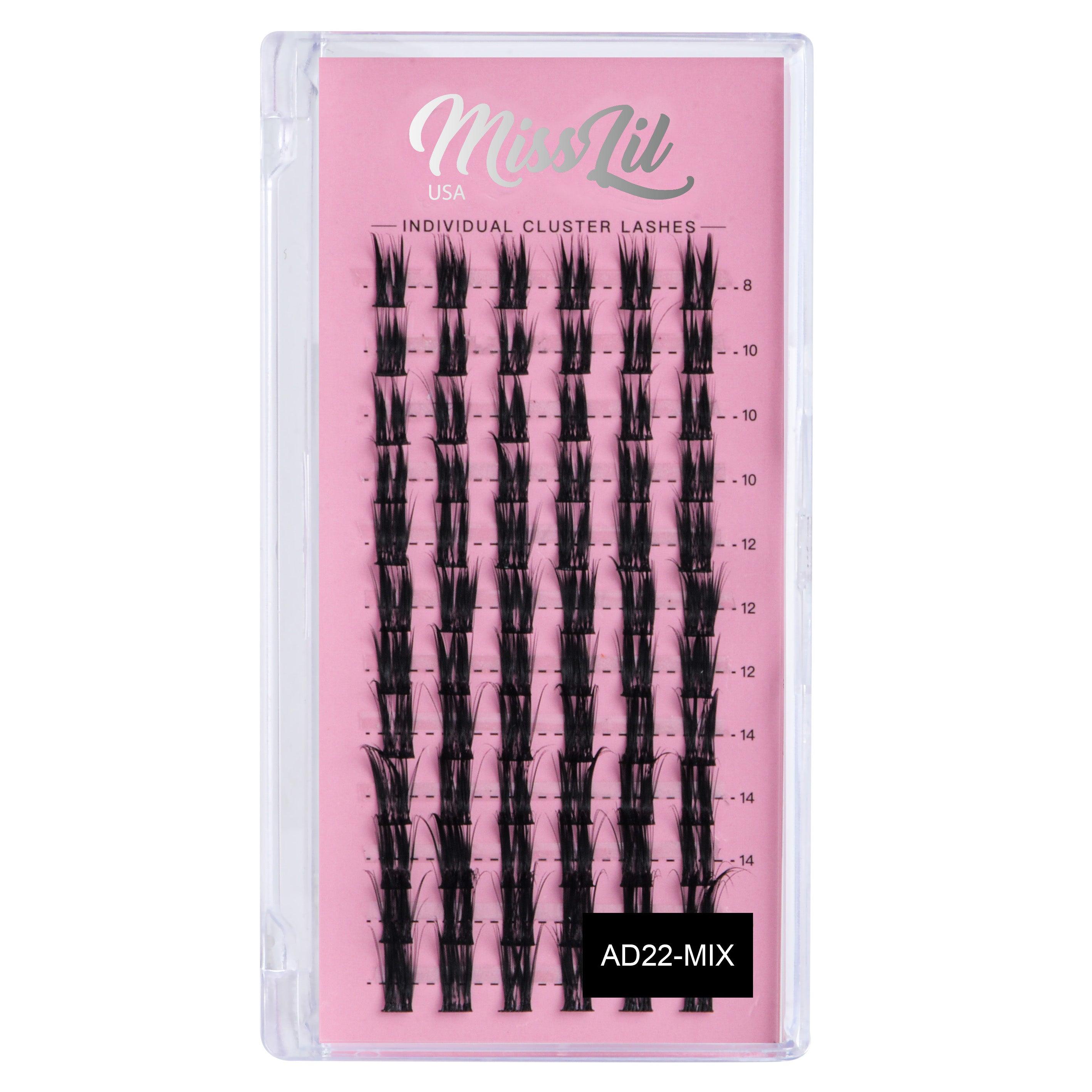 DIY Individual Cluster lashes AD-22 Small MIX Tray - Miss Lil USA