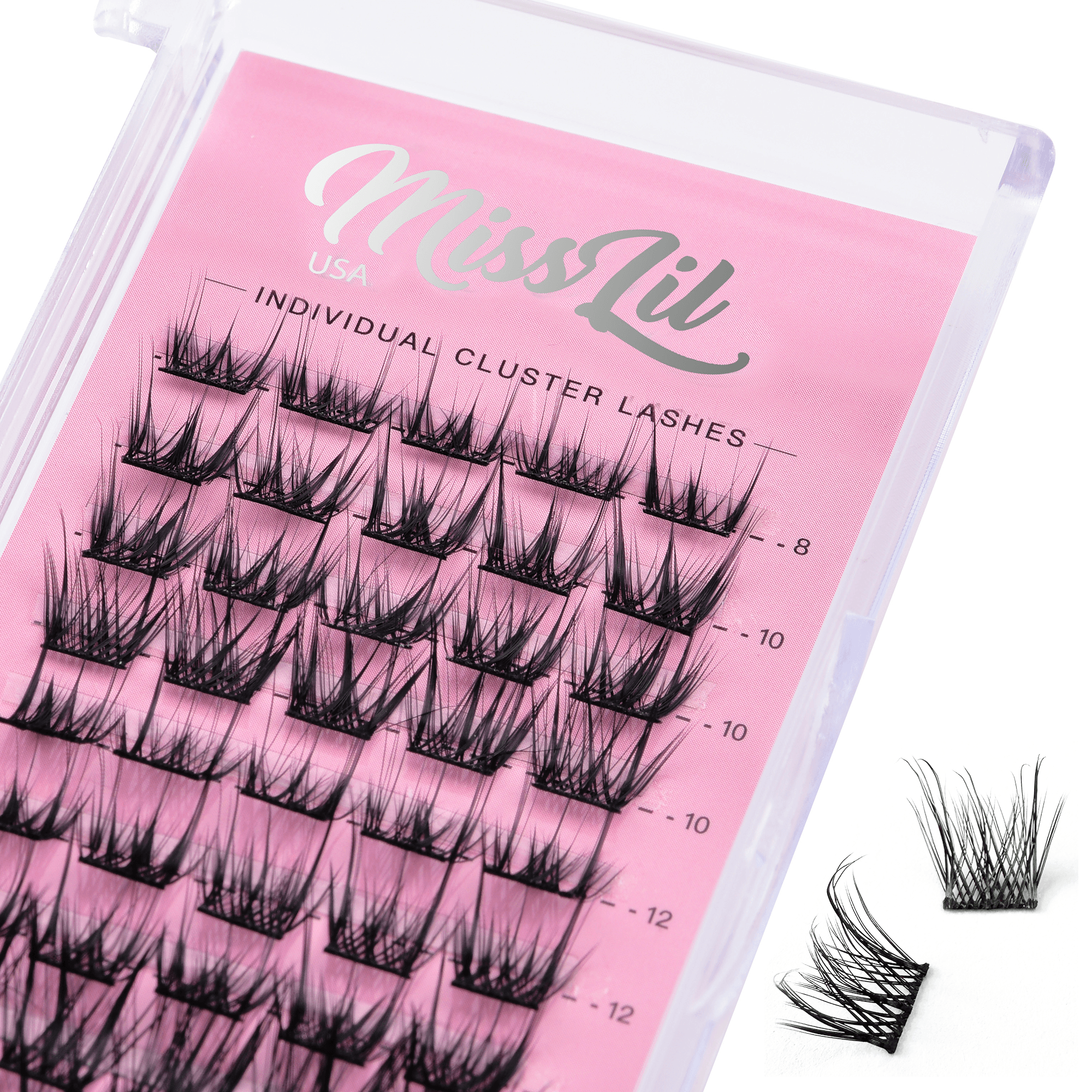 Cluster lashes AD-39 Small MIX Tray - Miss Lil USA