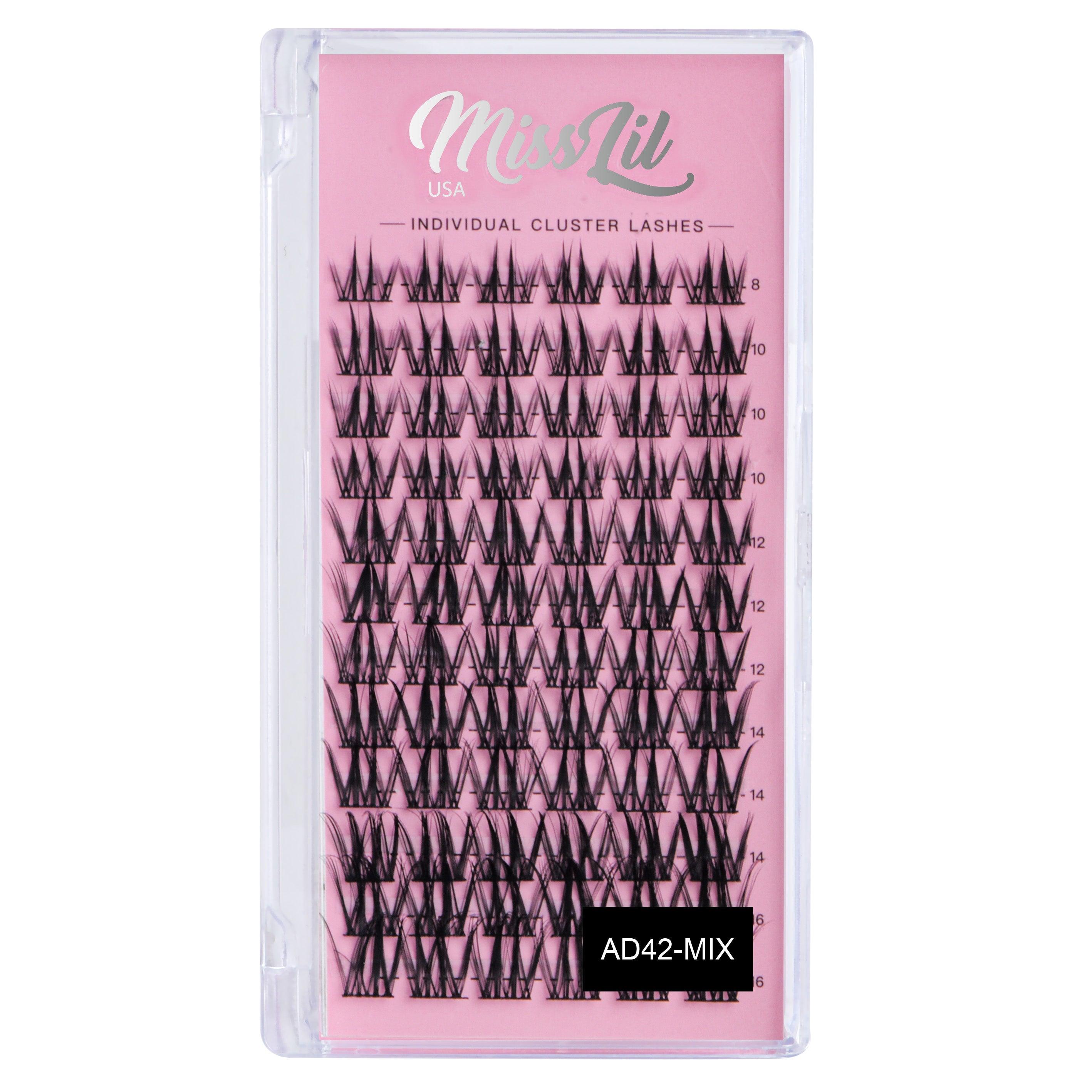 DIY Individual Cluster lashes AD-42 Small MIX Tray - Miss Lil USA