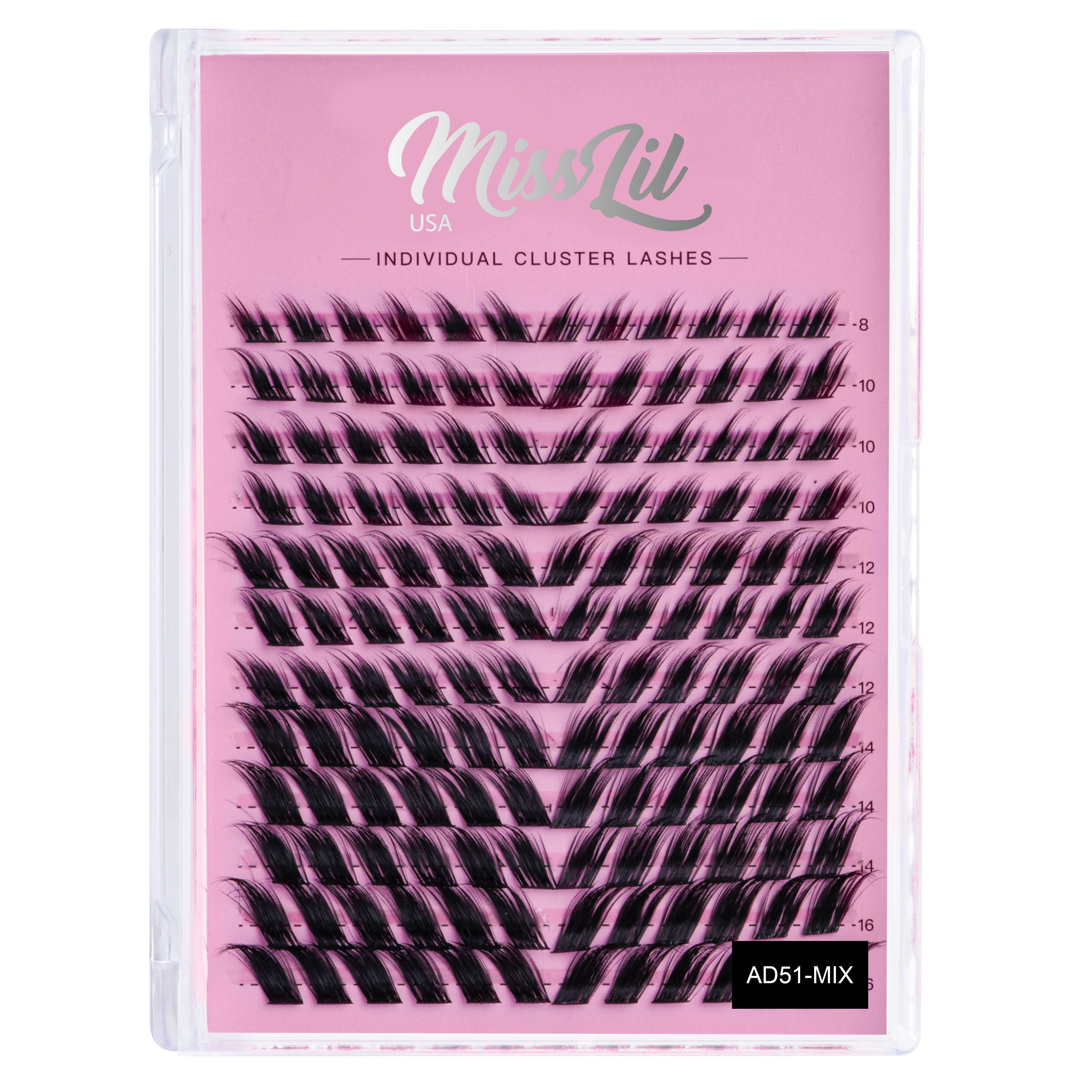 DIY Individual Cluster lashes AD-51 MIX - Miss Lil USA