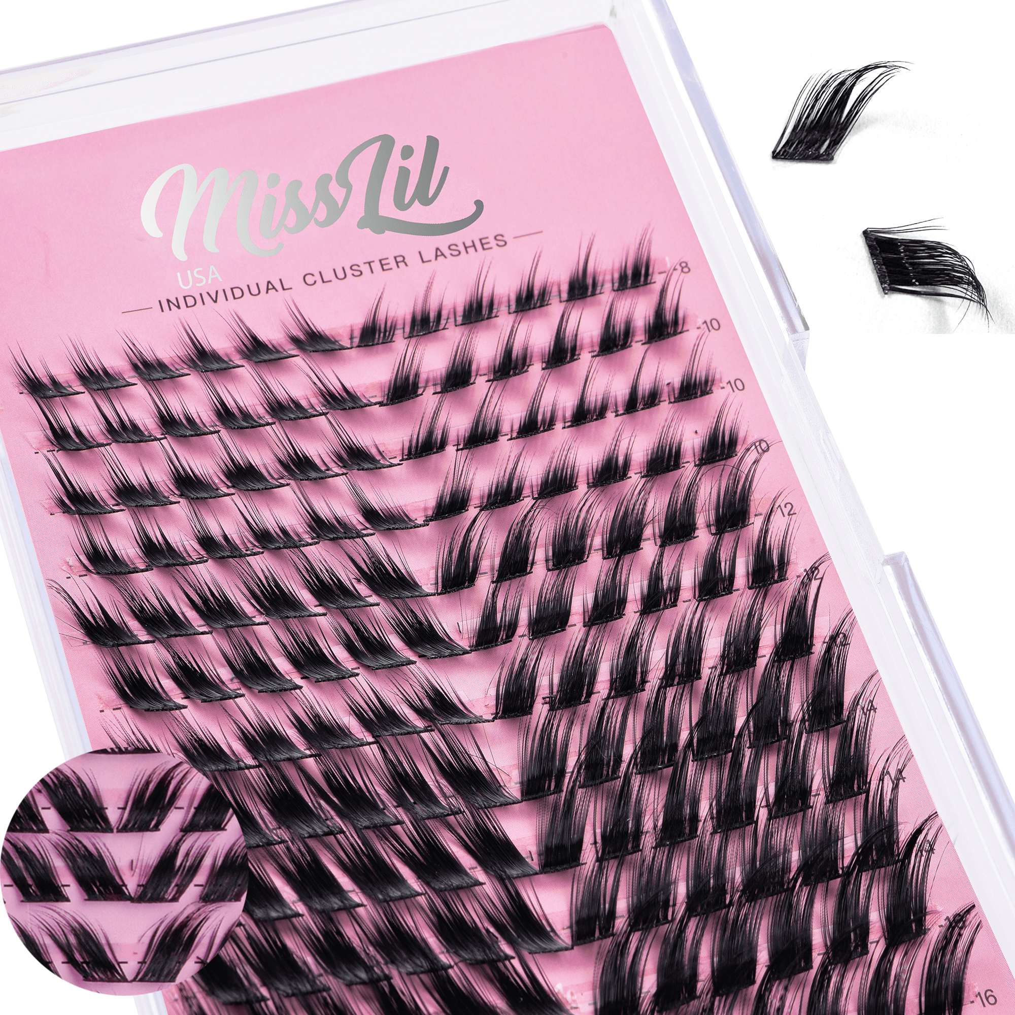  Individual Cluster lashes AD-51 MIX - Miss Lil USA