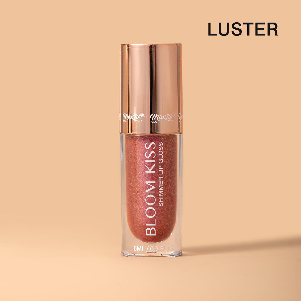 BLOOM KISS SHIMMER LIP GLOSS- LUSTER