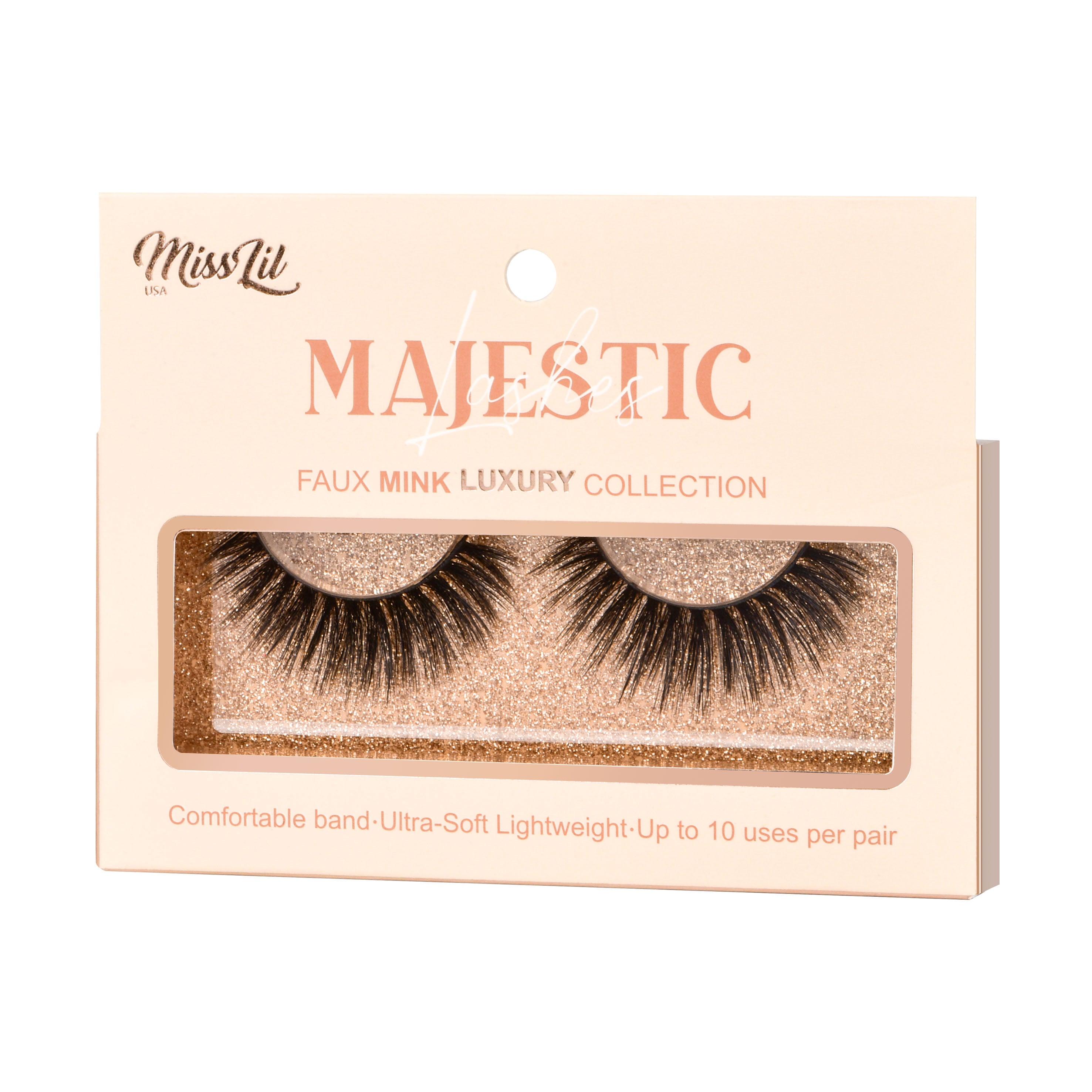 1-PAIR LASHES-MAJESTIC COLLECTION #6 (PACK OF 3) - Miss Lil USA