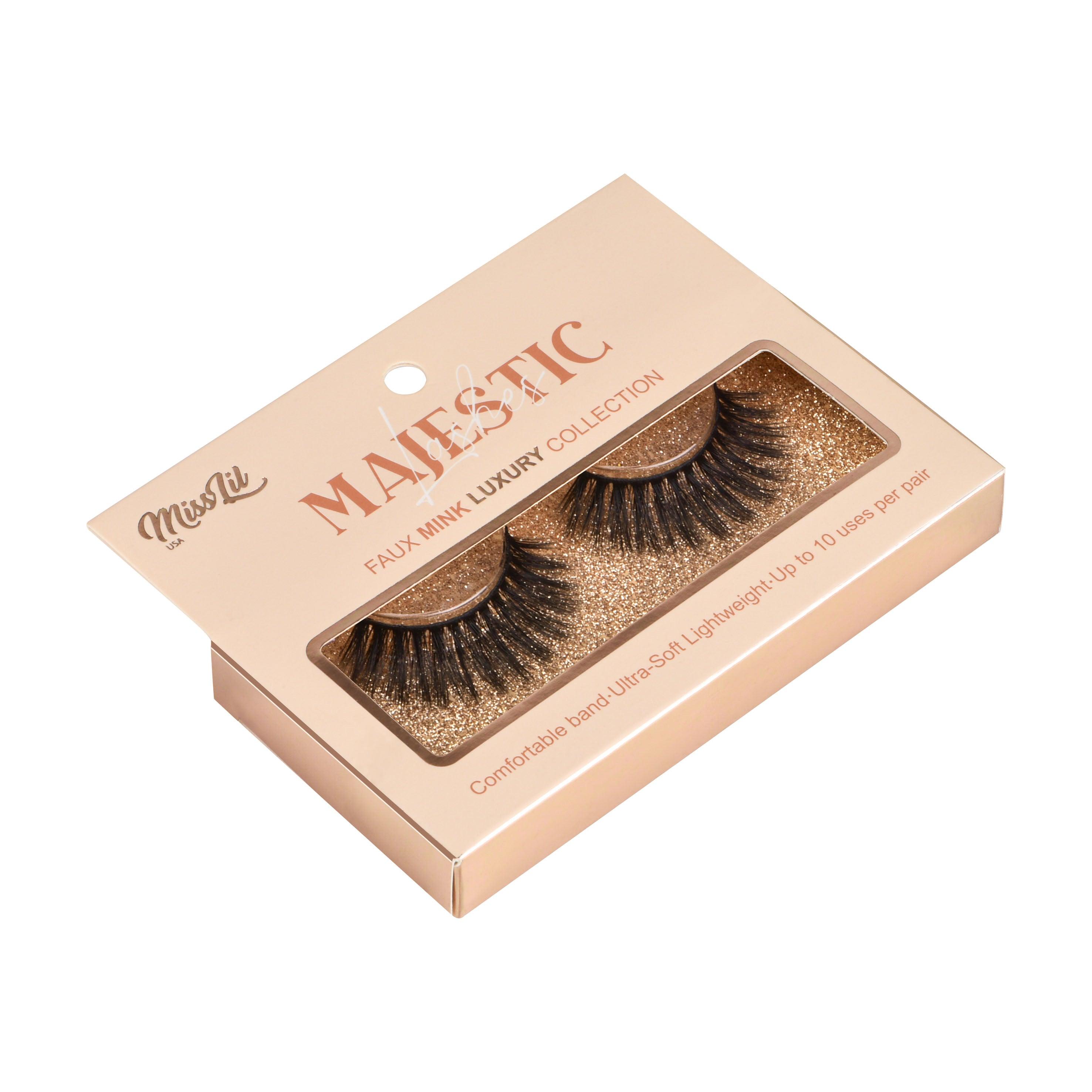 1-PAIR LASHES-MAJESTIC COLLECTION #6 (PACK OF 3) - Miss Lil USA