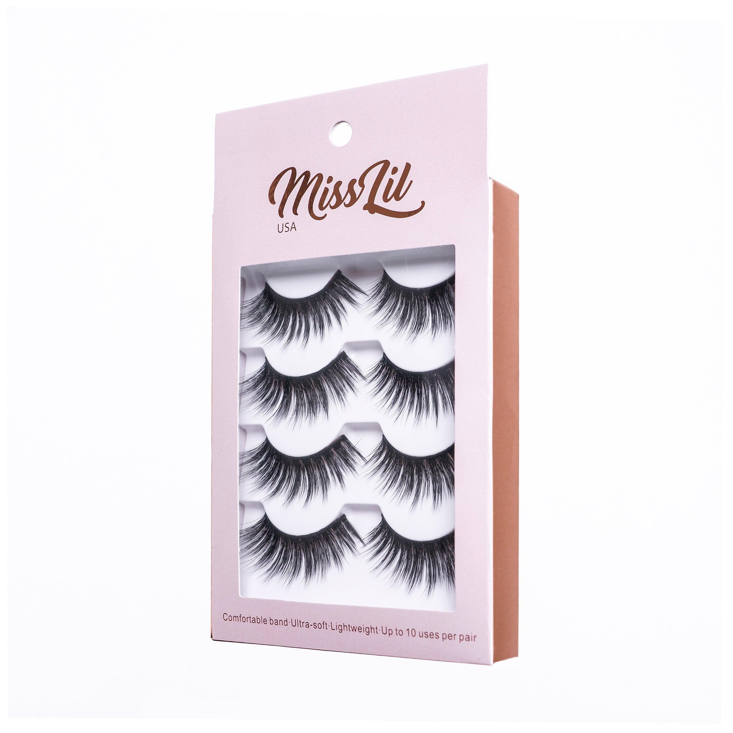 4 Pairs Lashes - Classic Collection #1 (Pack of 12) - Miss Lil USA